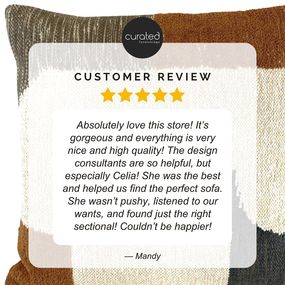 Nothing makes us happier than hearing feedback like this! Thank you, Mandy, for this 5-star review. ⭐️⭐️⭐️⭐️⭐️

Stop by and experience the difference when you shop locally for your furniture and home decor needs. We can&rsquo;t wait to help you find 