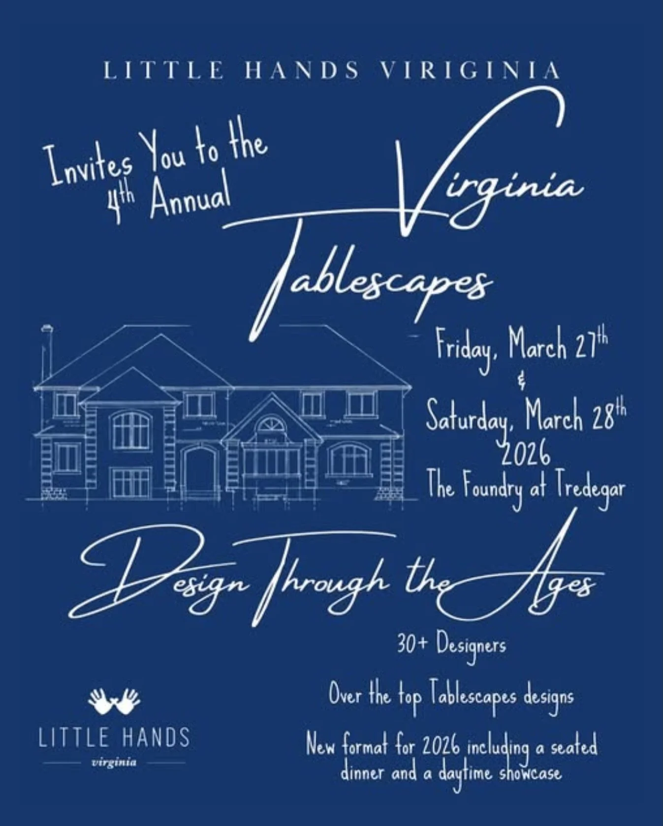 We&rsquo;re thrilled to announce that we are designing a table for the 4th annual Virginia Tablescapes event in support of @littlehandsva! Mark your calendars and join us March 27th and 28th at the Foundry at Tredegar for &ldquo;Design through the Ag