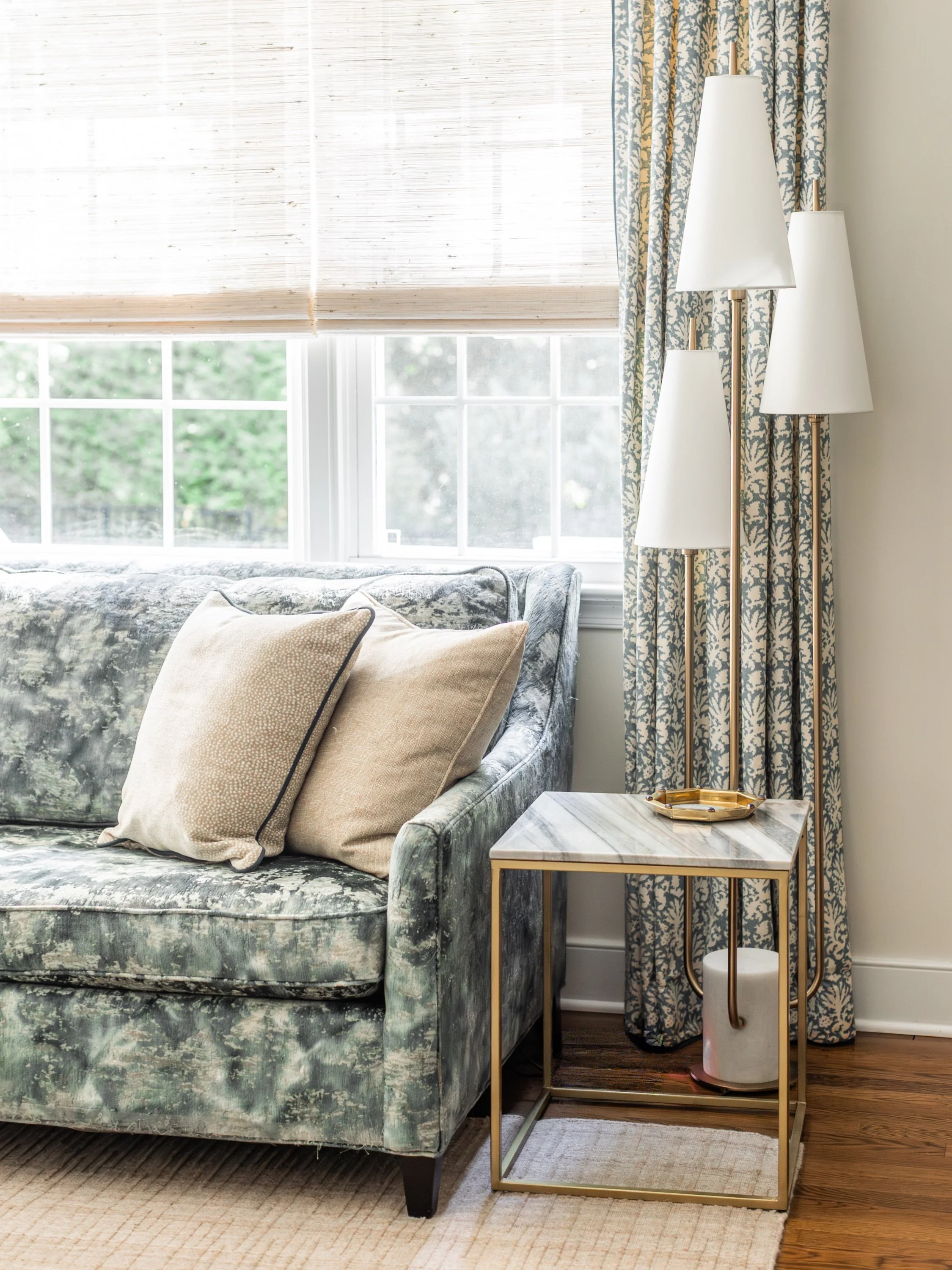 We love how this pair of Artois side tables completes this space! 

Our Curated collection is handpicked to make it easy for you to create a beautiful, functional space with ease. Browse our exclusive line at curatedfurnishings.com, or visit the show