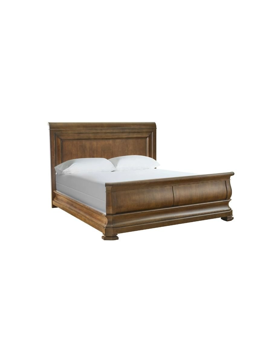NEW LOU Sleigh Bed - Queen