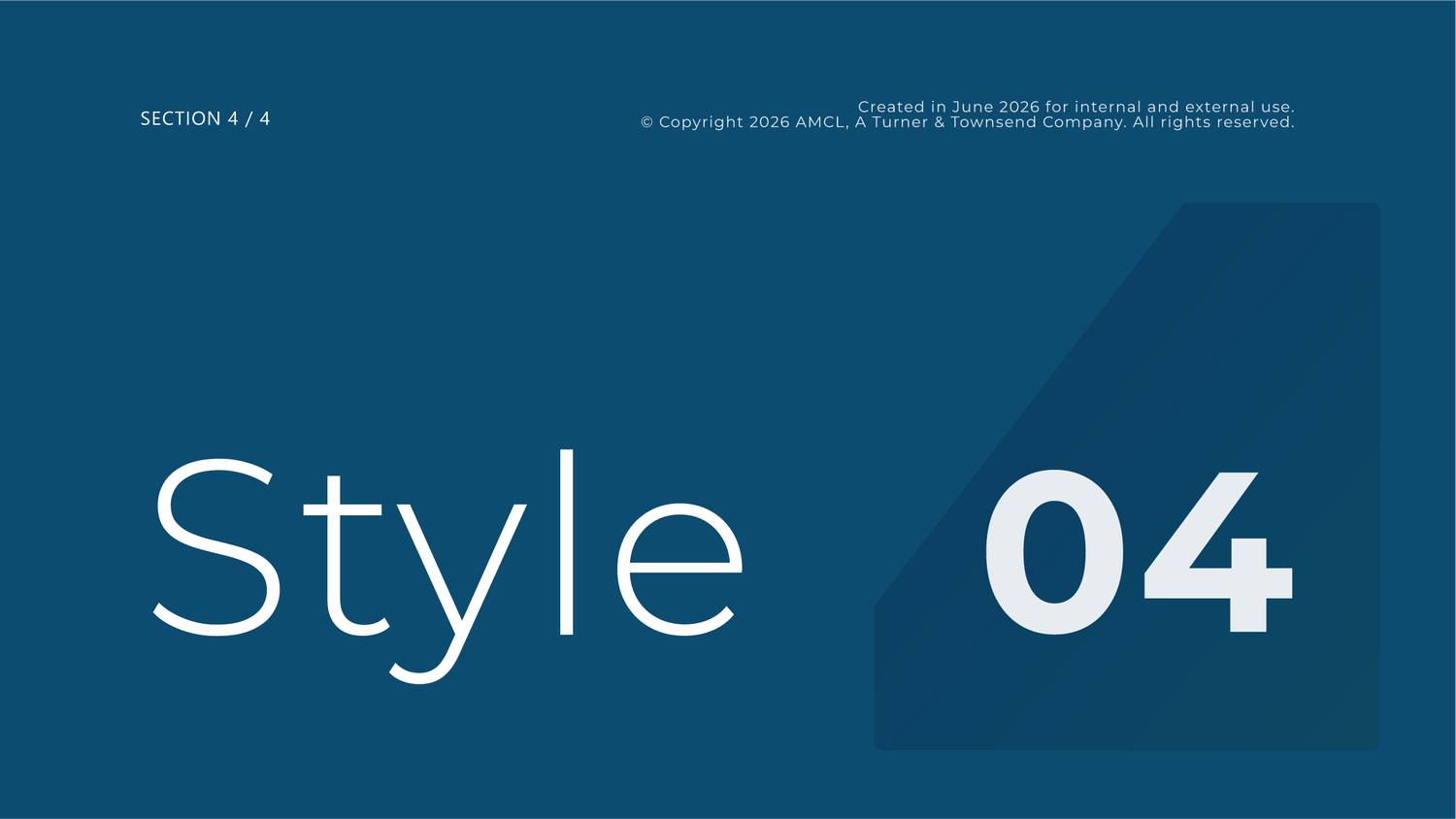 Section divider: Style