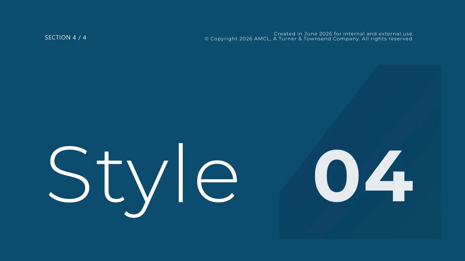 Section divider: Style