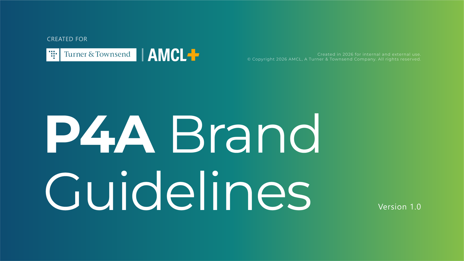 P4A brand guidelines cover