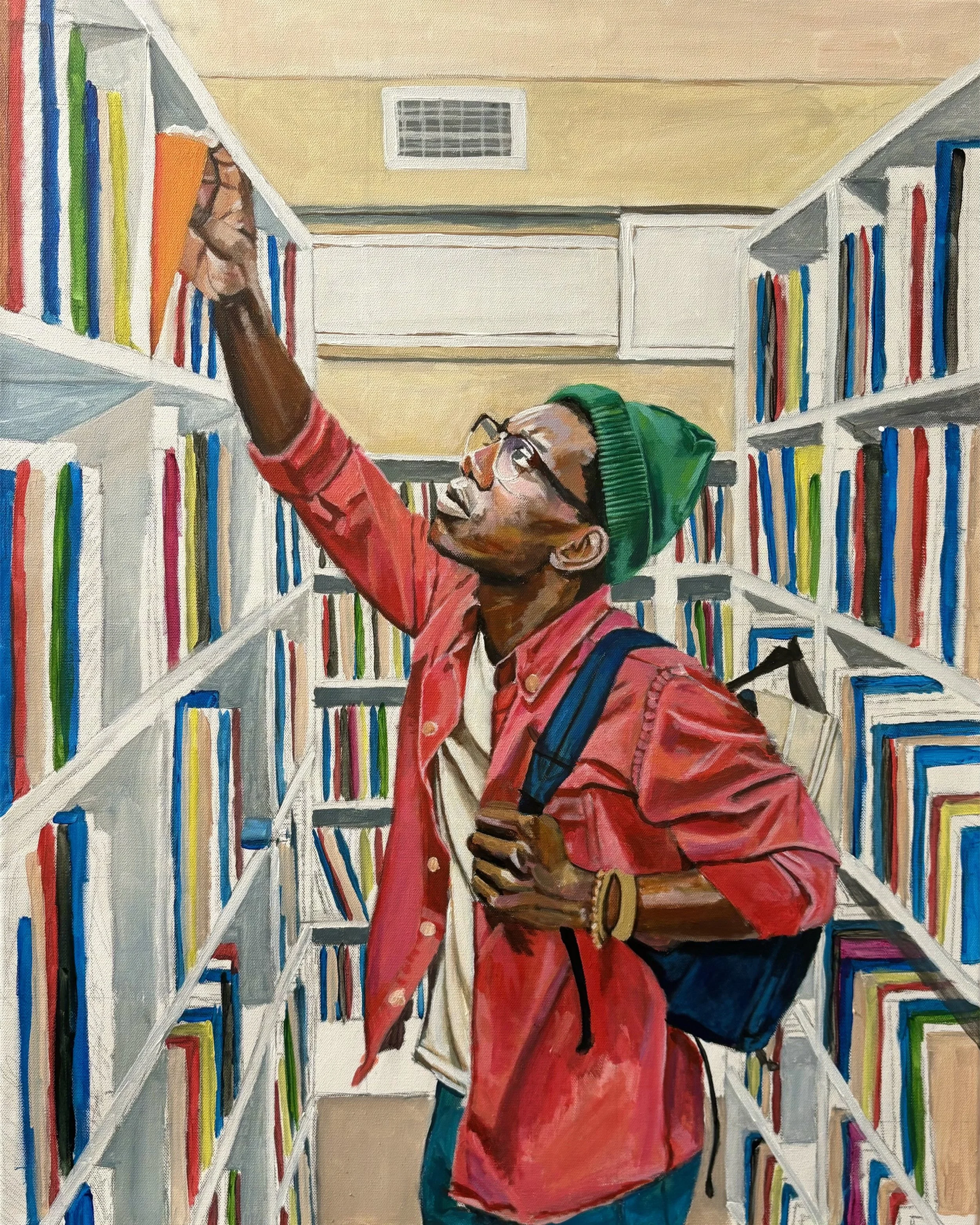 An Inquiring Mind. 24in x 30in. Acrylic on canvas (Original Sold)
