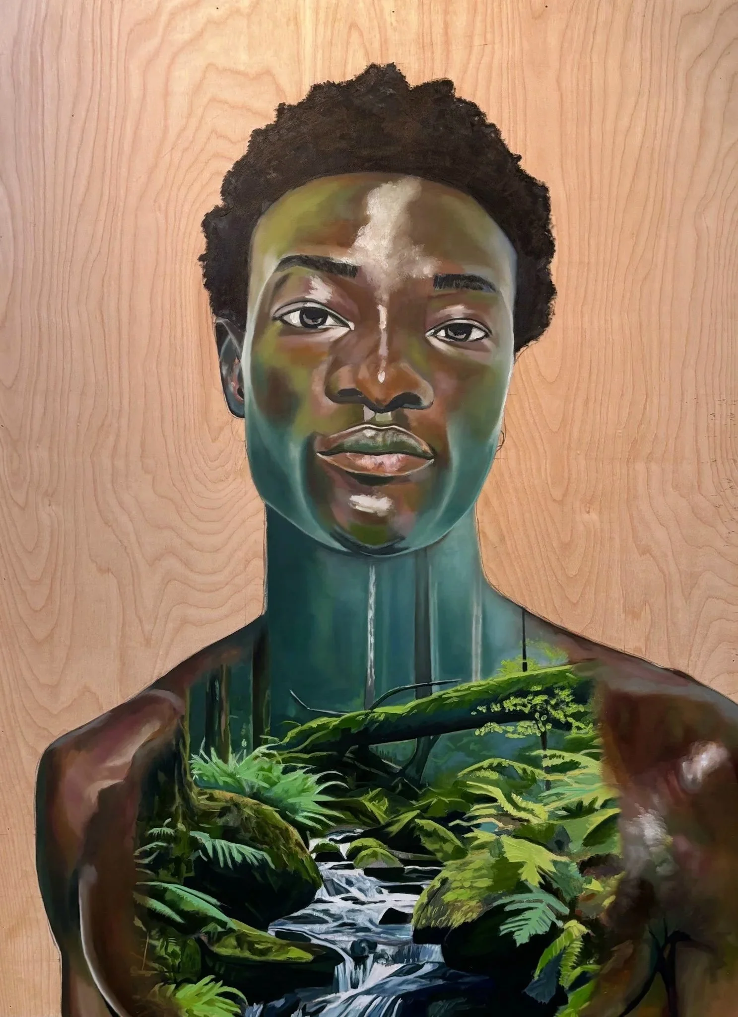 Rooted in Tranquility. 36in x 48in. Oil on wood