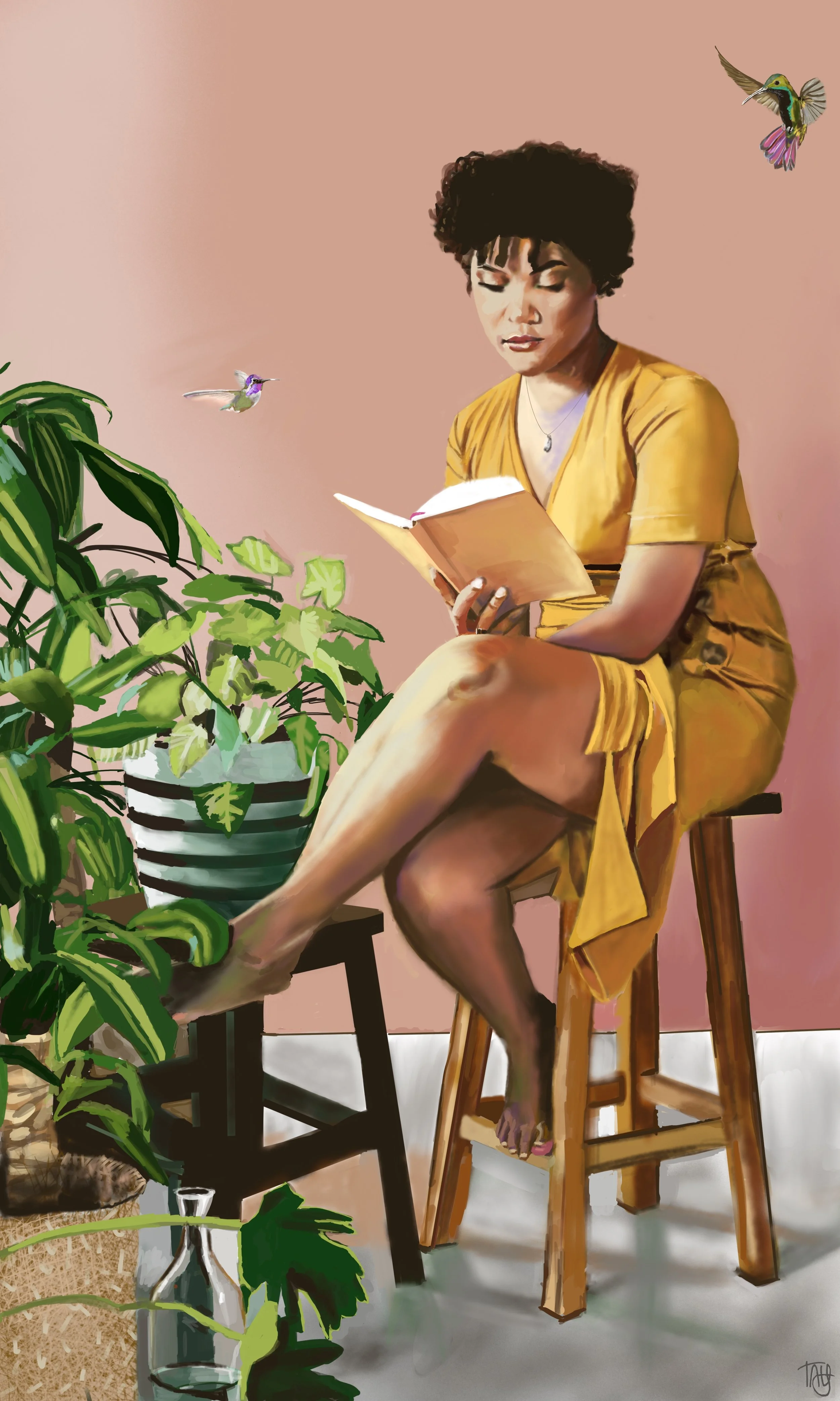Serenity. 6 x 10. Digital Painting 