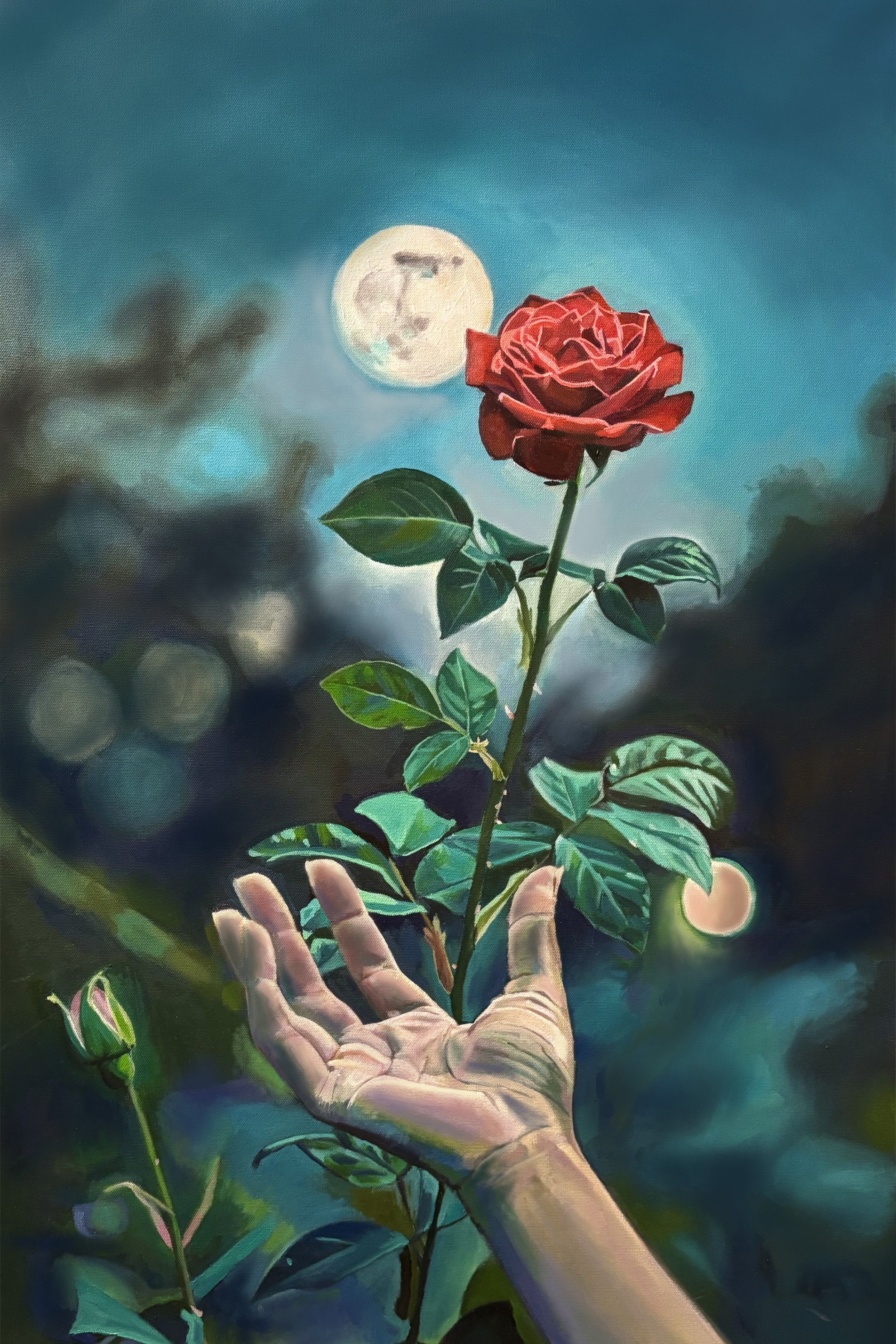 Moonlit. 24in x 36in. Oil on canvas