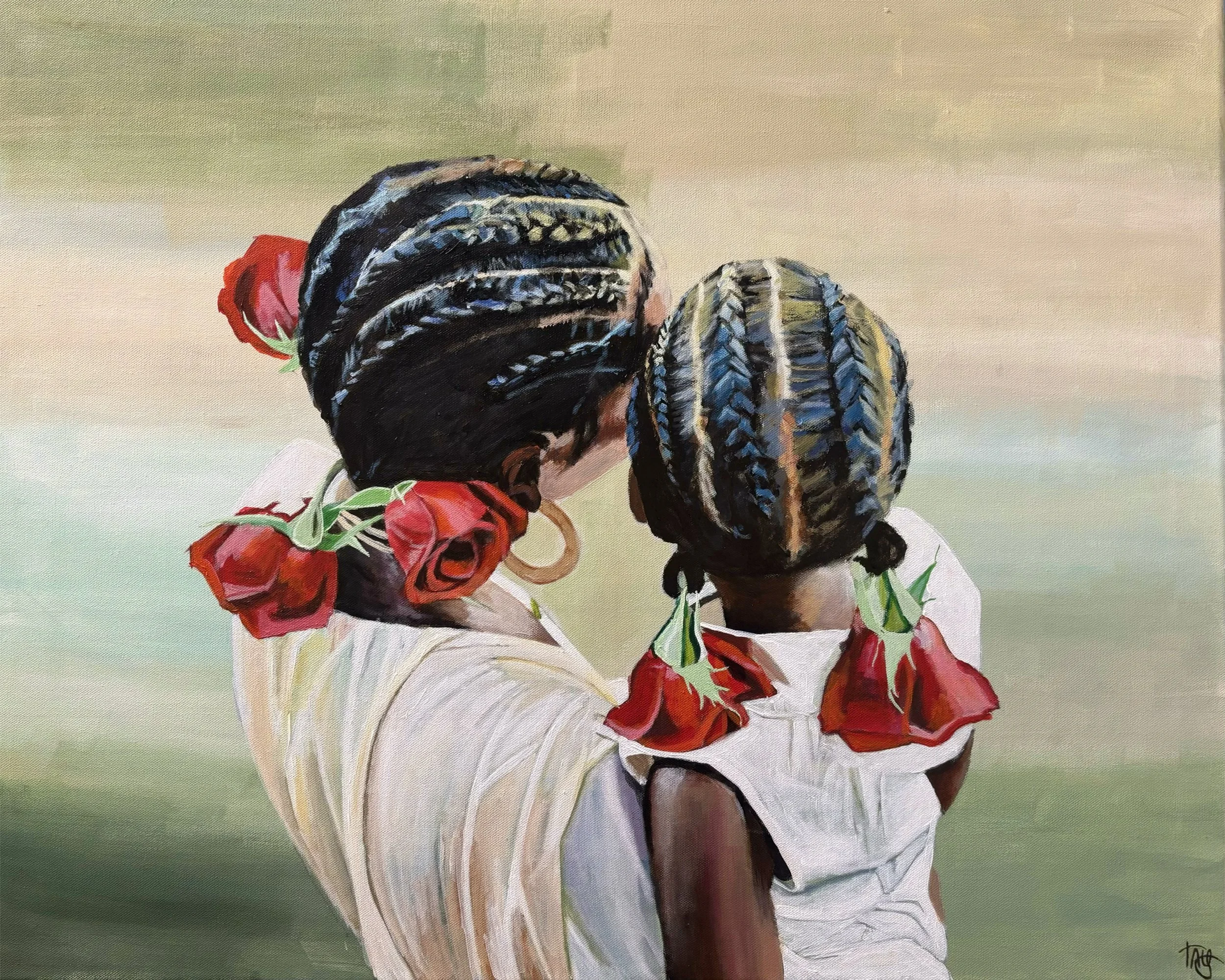 Like Mother, Like Daughter. 24in x 30in. Acrylic on canvas