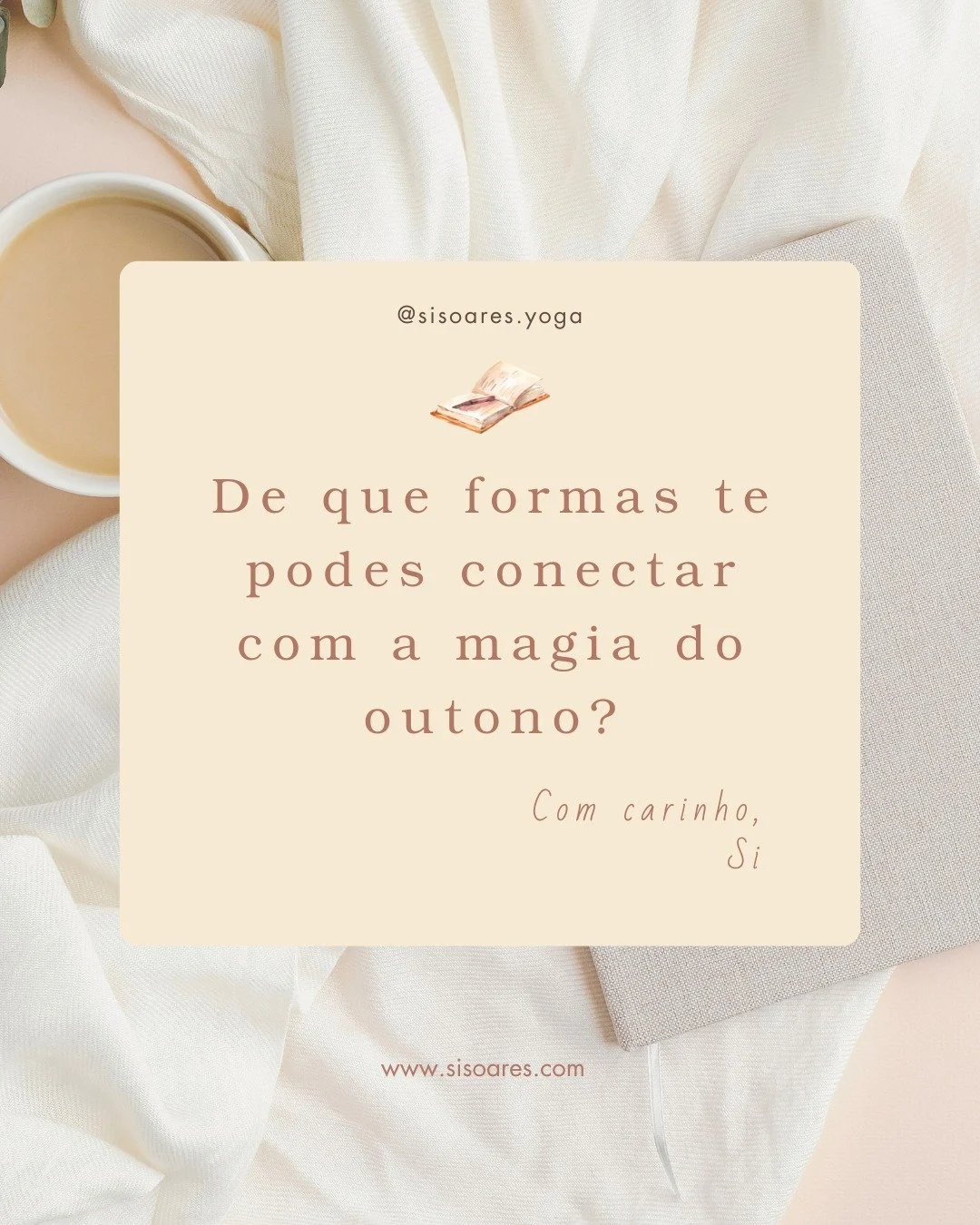 Um momento para ti 🍁Podes escrever livremente no teu journal, fazer uma lista, desenhar, pintar ou mesmo contemplar a pergunta, ao teu ritmo.
Permite-te sentir.

E se te fizer sentido, partilha comigo aqui nos coment&aacute;rios ou por mensagem o qu