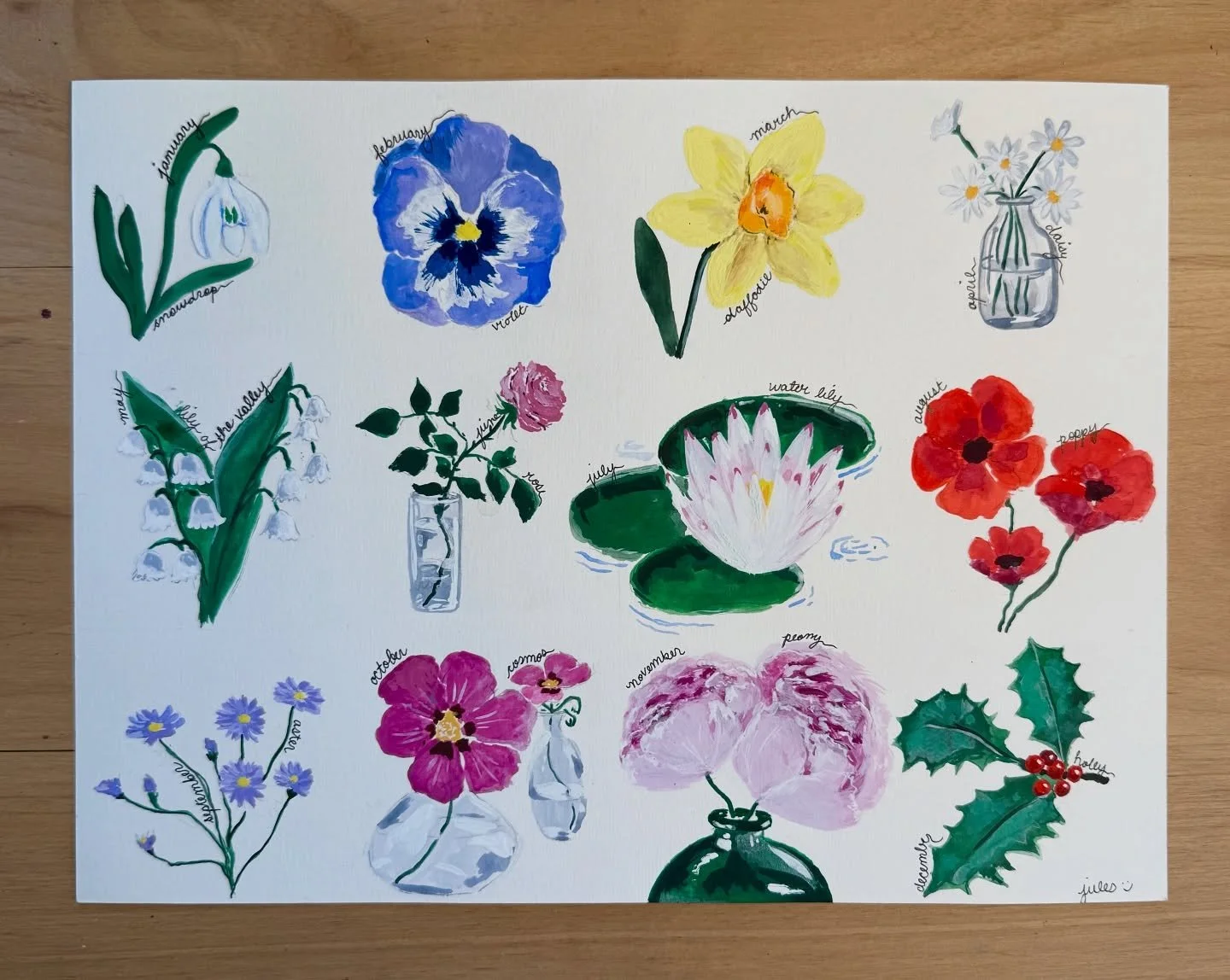 🌹🌸🌷 flowers of the month in honor of Daphne learning how to say flower this week 🌻🌷🌸