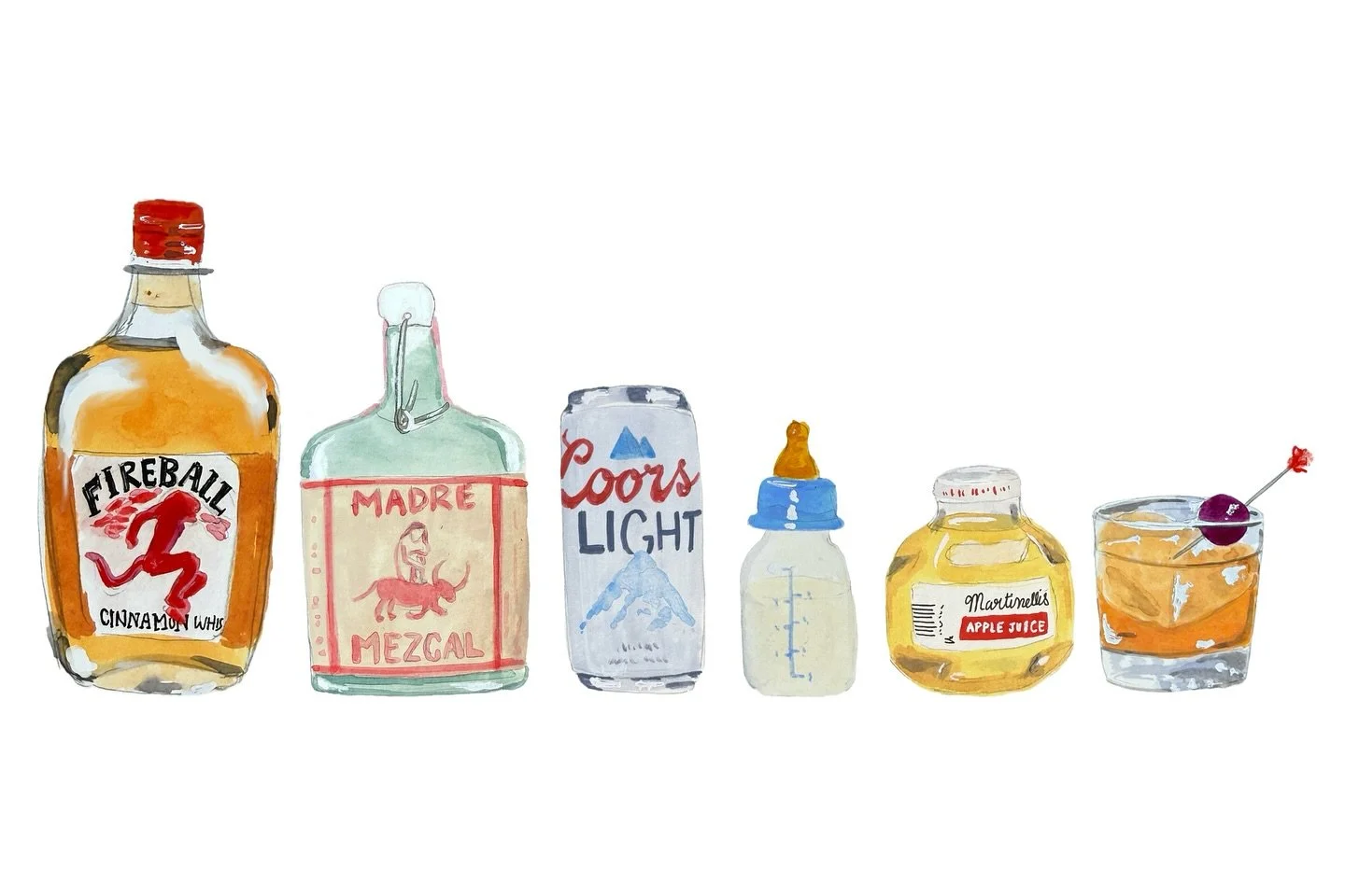 A little something for everyone this week 🍼🍺🍷🍾