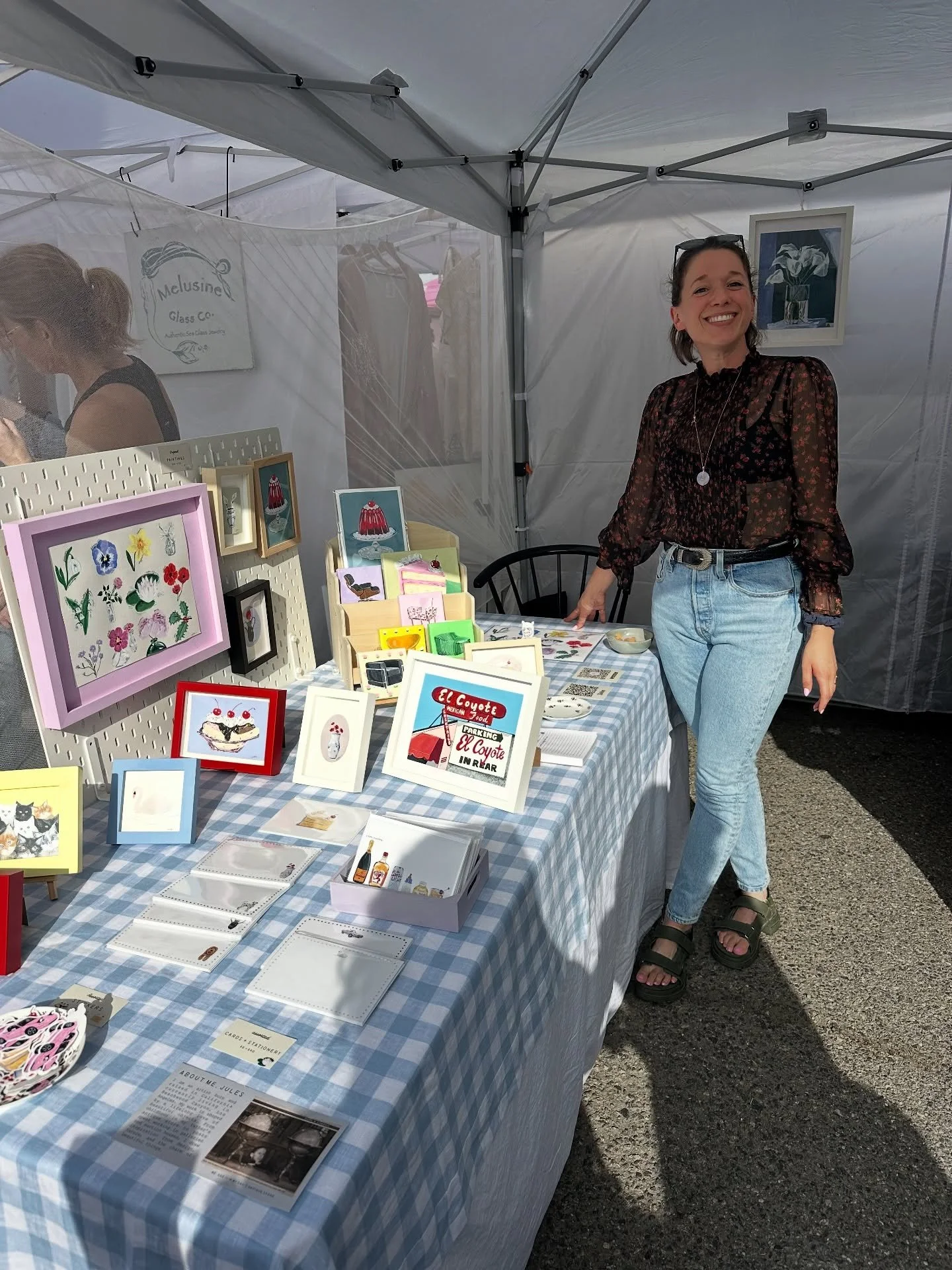 A wrap on a westside weekend for @renegadecraft. I LOVED meeting you all, hearing about your dogs and cats and your stories from El Coyote, brainstorming other fun things to paint (aspic series incoming), sharing a booth with @tinylionceramics, spend