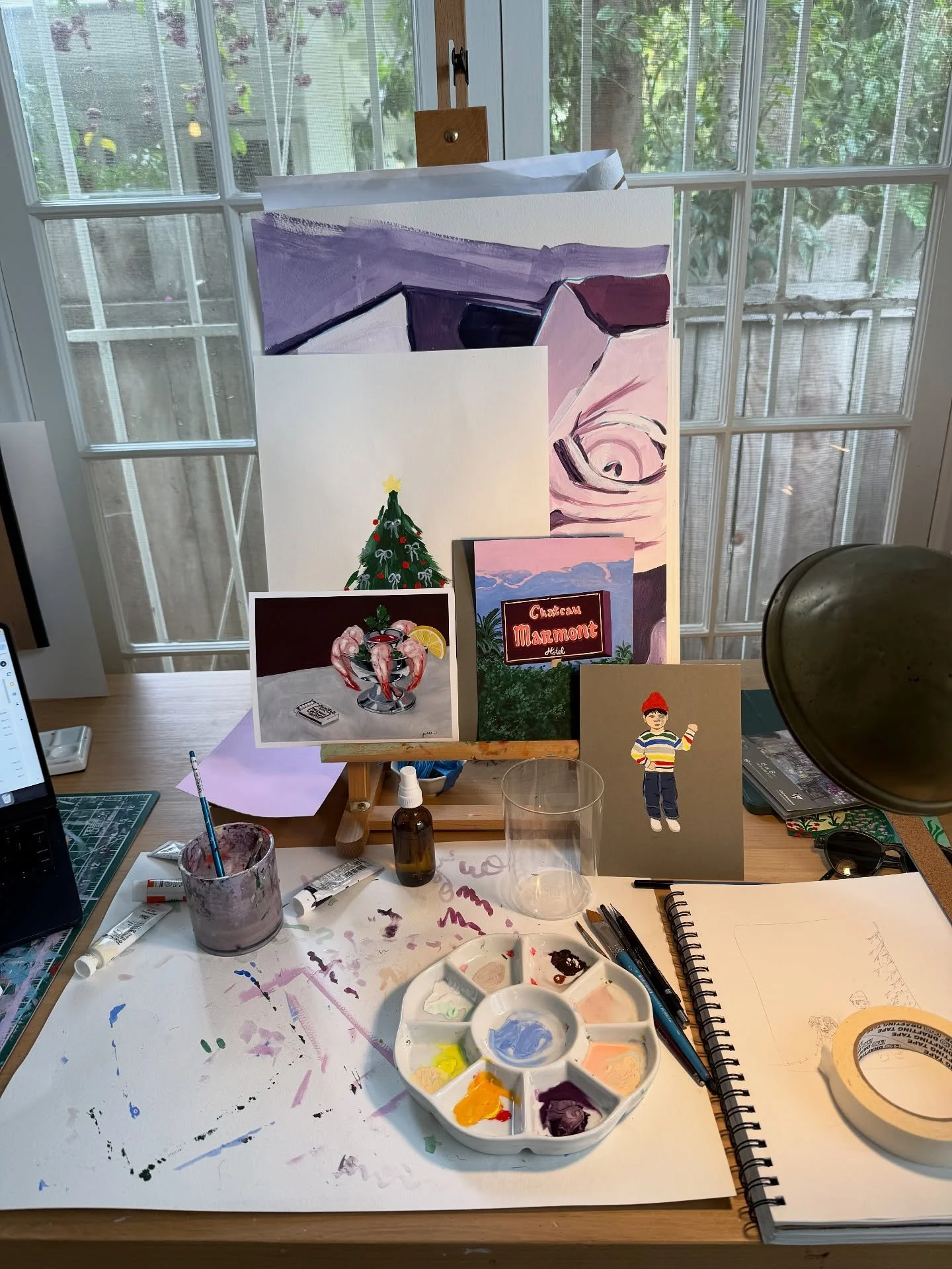 A little bit of everything from the last week and lots of commissions in progress. Also, I would LOVE to do a combo pet portrait + custom stationery with that pet on it for someone for the holidays. 🛝 in if that sounds appealing l&rsquo;ll give you 