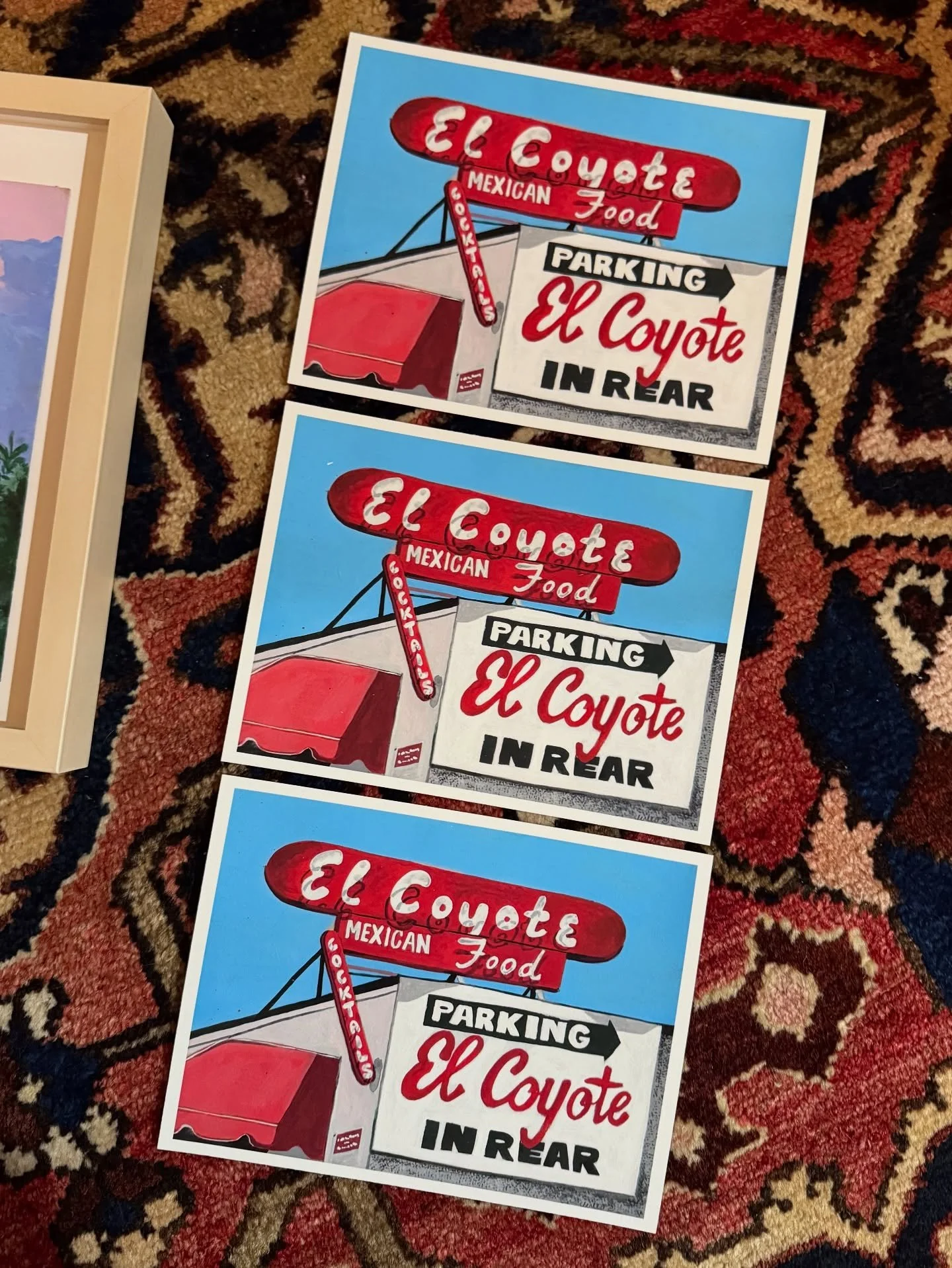 Obsessed with how these prints came out thanks to @minuteman_hollywood 🩷 (and yes I have a few left!!)

What iconic LA place should I paint next&hellip;