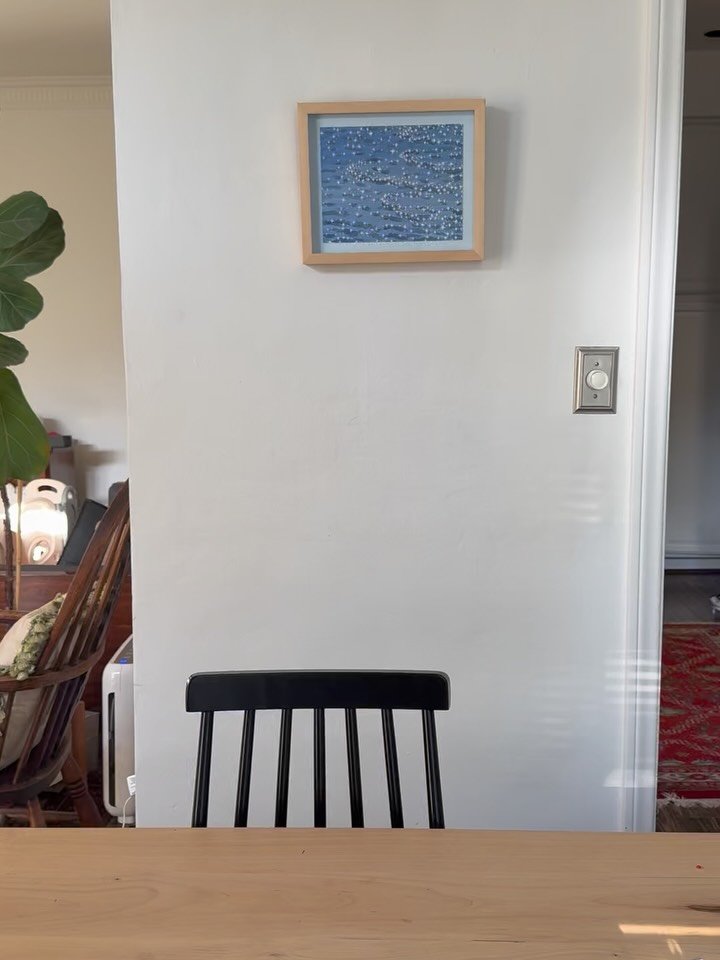 My favorite things that I got from other artists in 2026!!

1. Sparkly waterscape print from @claudiakeep (bonus points because Daphne says &ldquo;awa! awa!&rdquo; every time she passes it) 
2. Funghi candle from @marketdaygoods who I met at an early