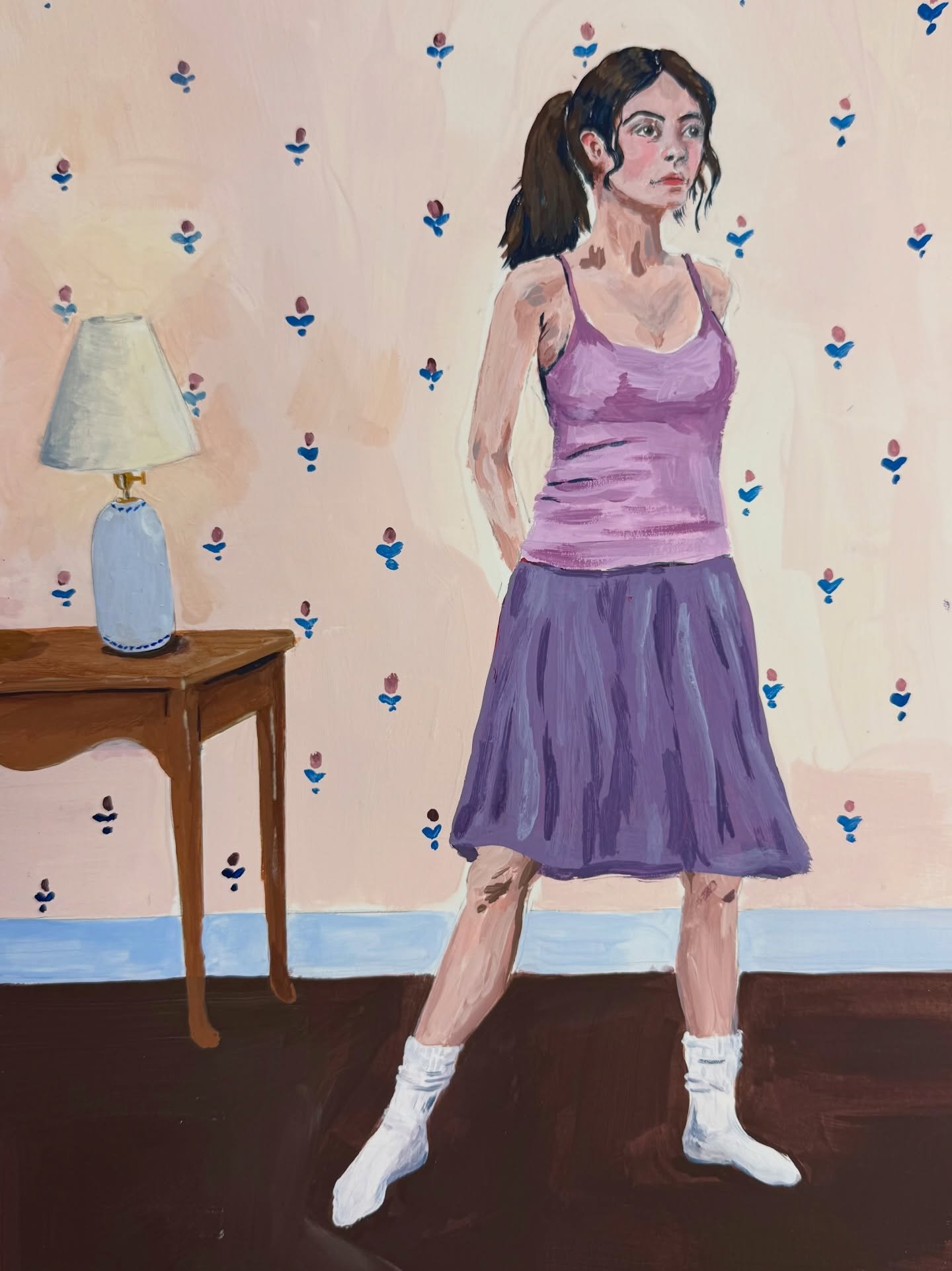 Dispatches from my time at @mcgroartyartscenter 🩰 (found out I love painting socks)