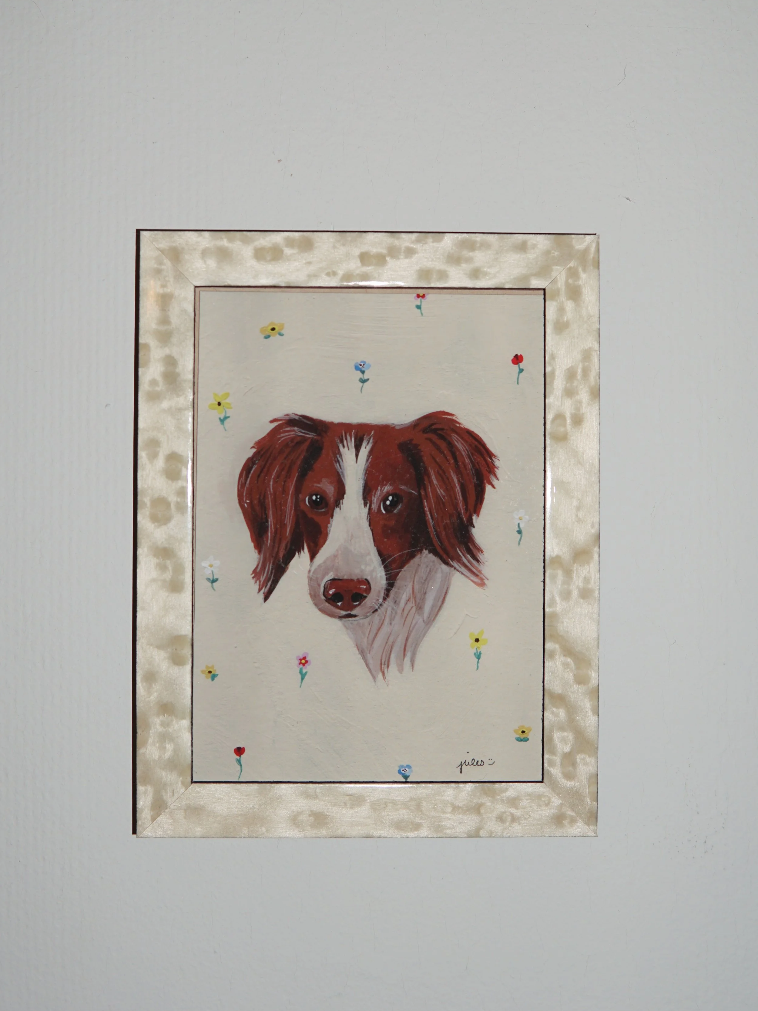 Pet Portrait with Pattern Background