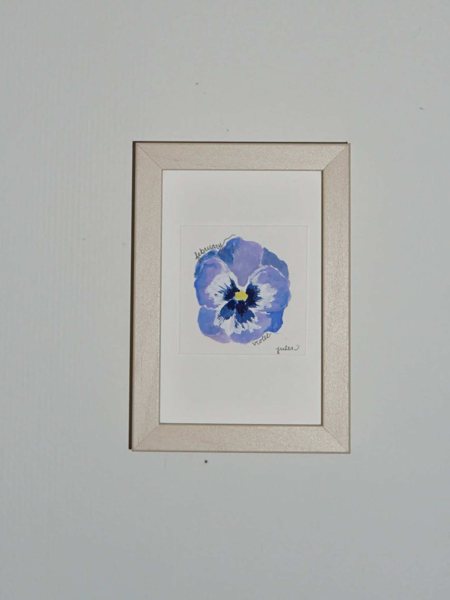 Flower of the Month Single Painting (Framed)