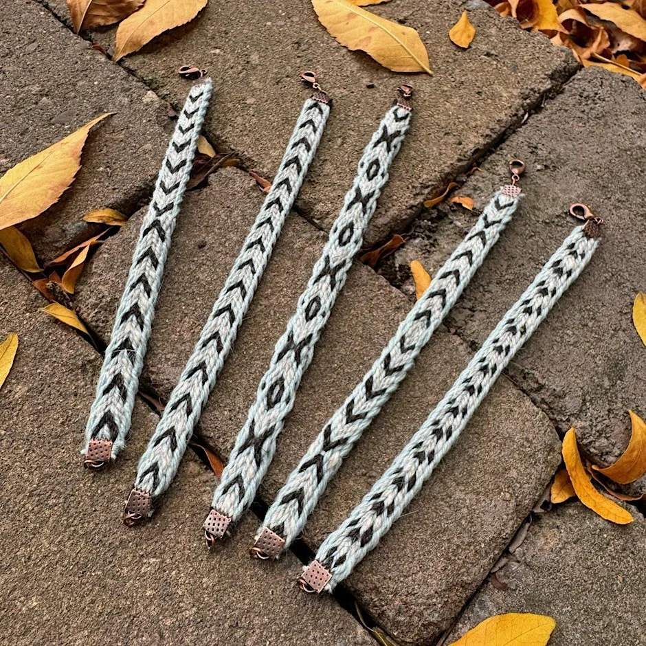 Tablet Woven Wool Bracelets with Alla Hale