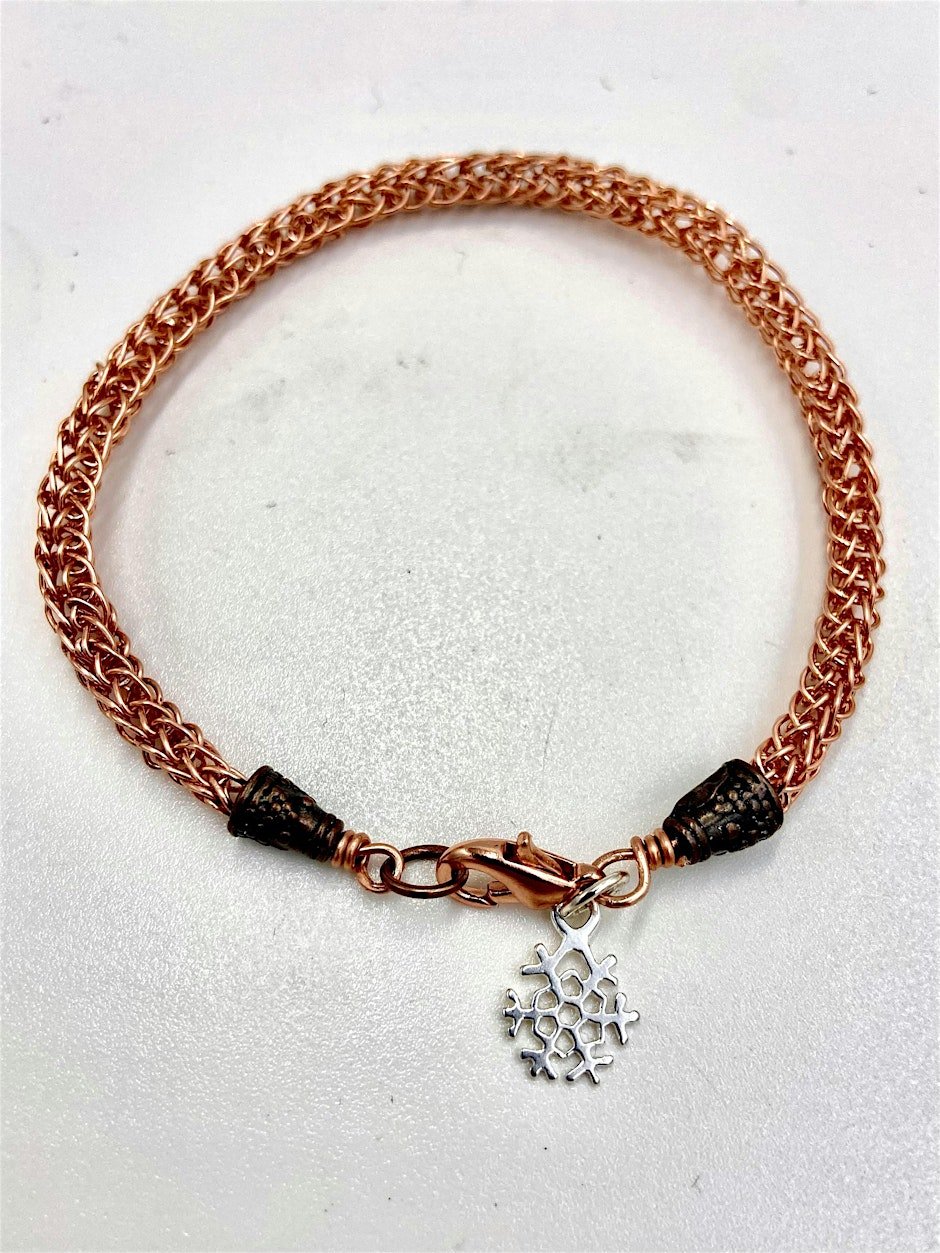 Copper Viking Knit Bracelet with Liz Bucheit