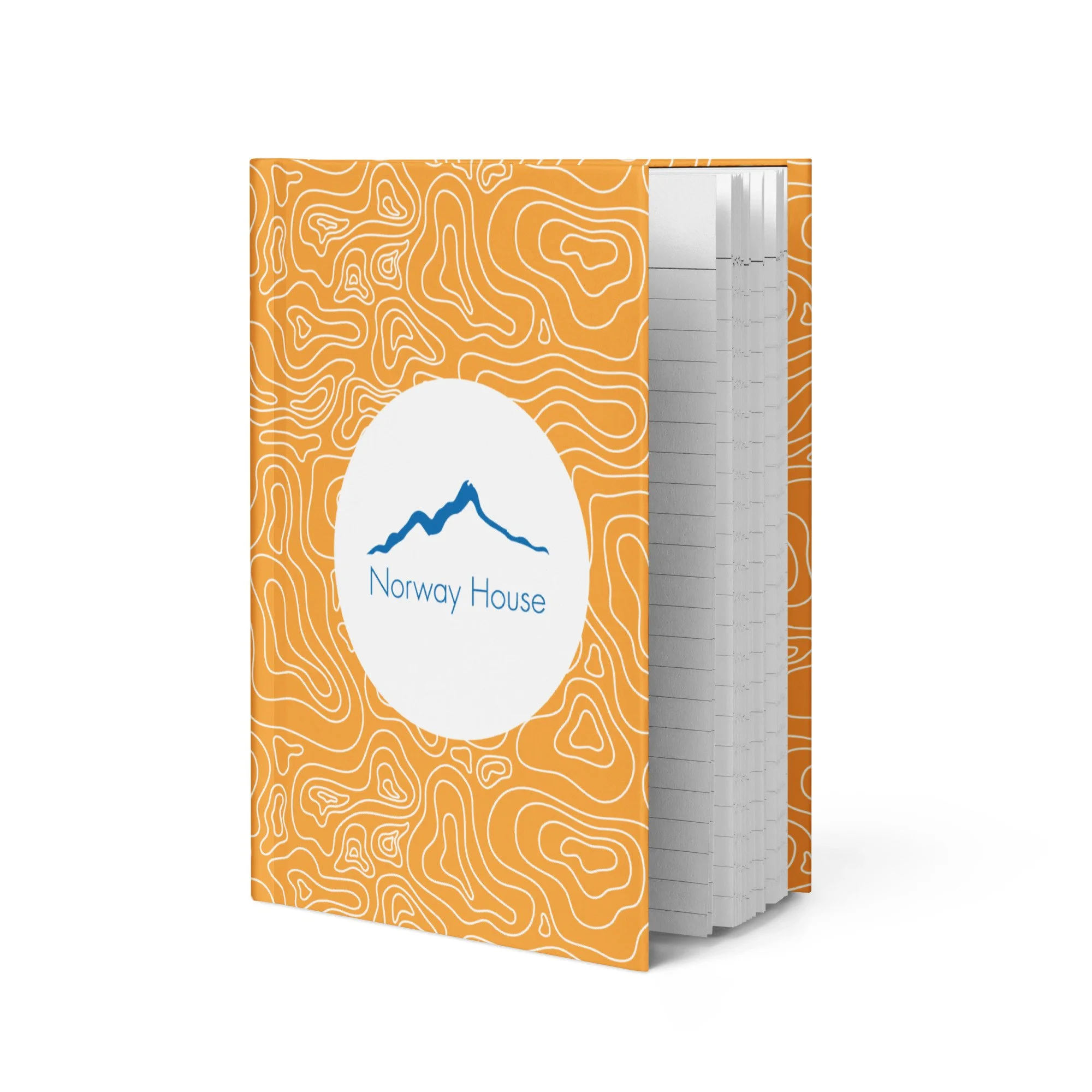 Norway House Hardcover journal matte - Orange
