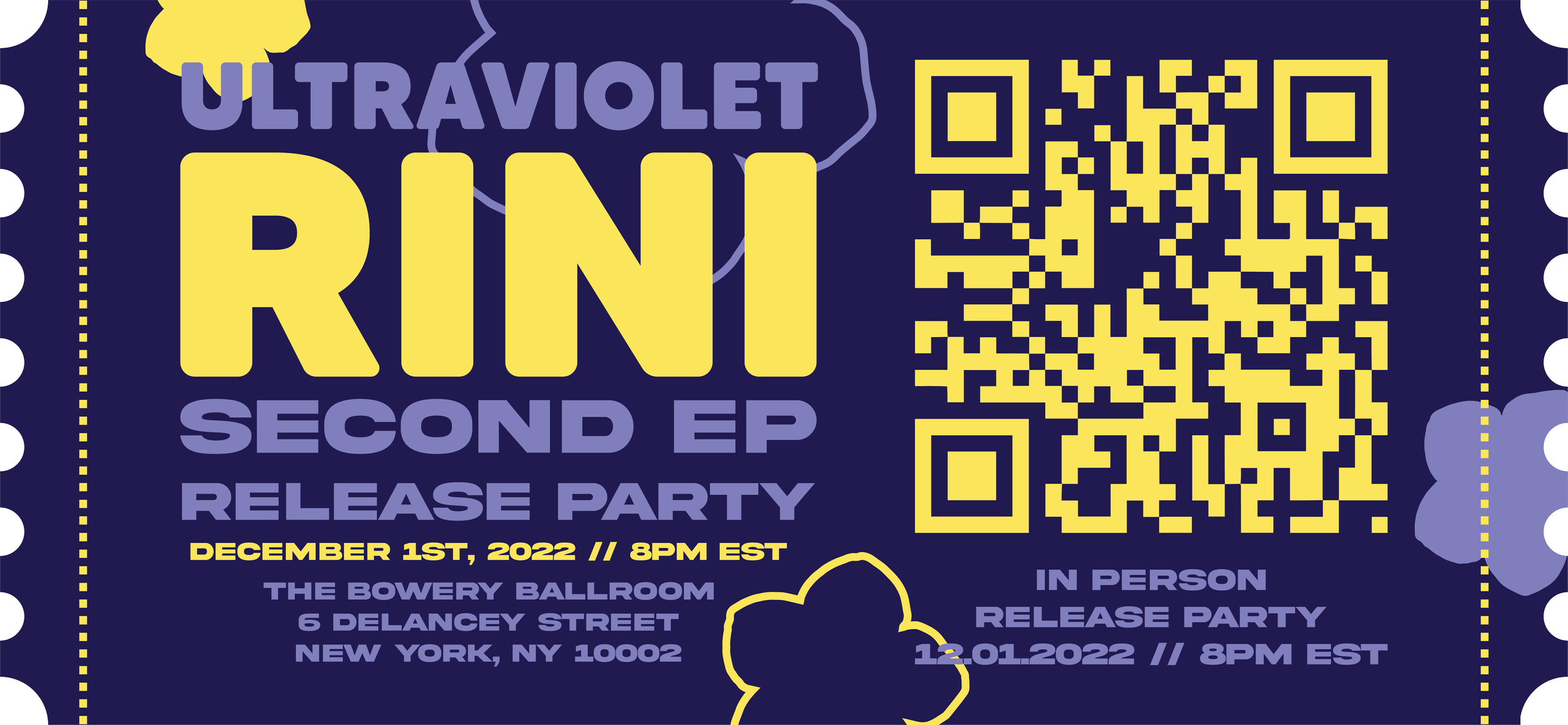 RINI - Ultraviolet Ticket Design