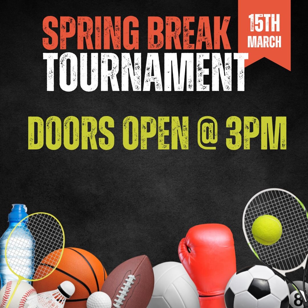 ATTENTION STUDENTS!!! This Friday, we will be having a tournament day. We will be playing basketball, spikeball, pickleball, ninesquare, etc. We will be having pizza. Doors will open at 3pm.