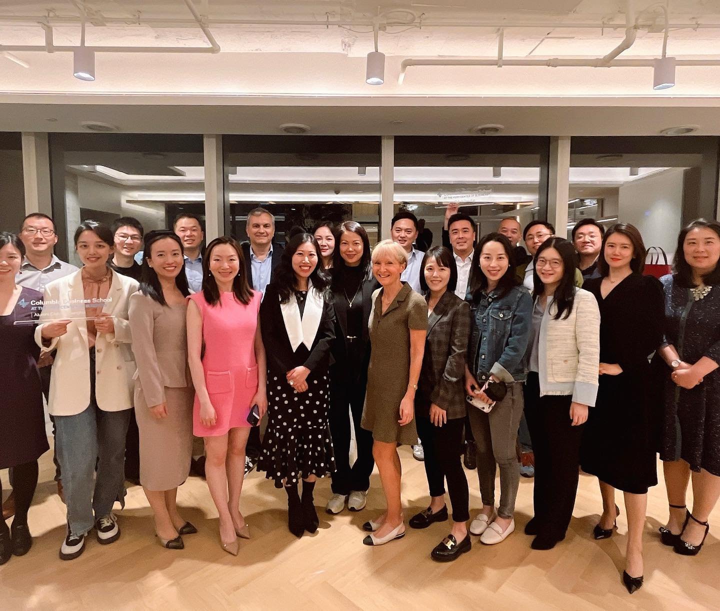 LEF President Ketty Maisonrouge was joined by Damien Vernet, President Fashion Group Asia at @lvmh, for a Fireside Chat in Shanghai with a lovely group of LEF Alumni.