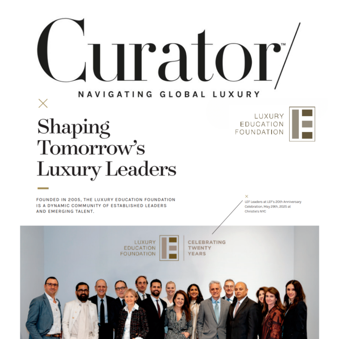 Curator: Shaping Tomorrow's Luxury Leaders - September, 2025