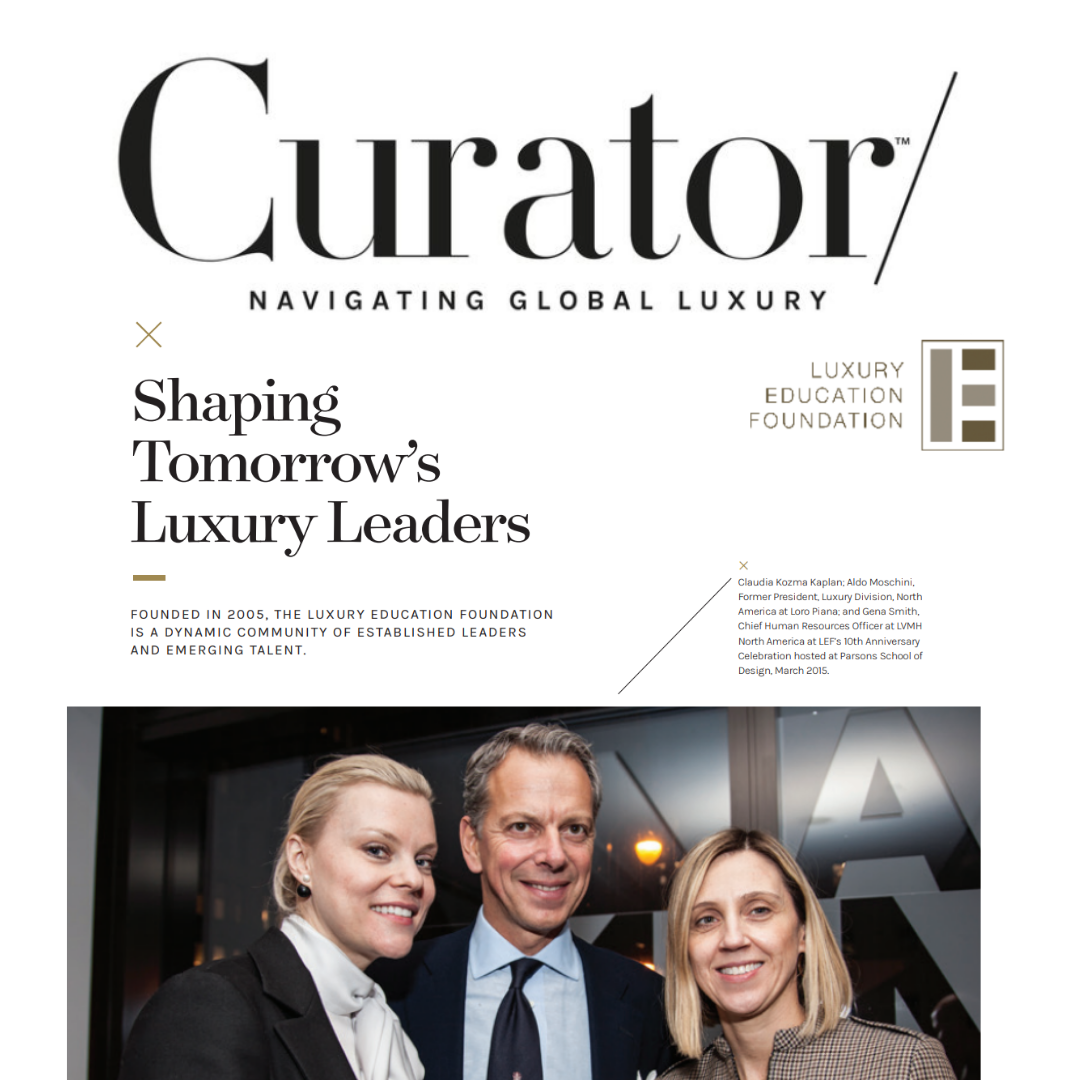 Curator: Shaping Tomorrow's Luxury Leaders - November, 2025