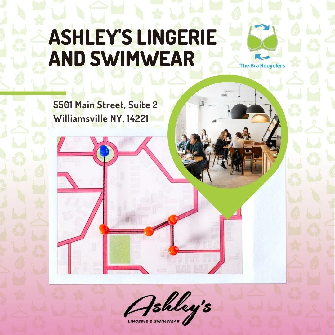New York ladies... 🗽👋

...We got you! 💖

🤔 Need somewhere to take your unwanted, gently used bras? 

♻️ @shopashleysbuffalo is a new drop-off location in Williamsville, NY!

Ashley's Lingerie and Swimwearare is a locally-owned lingerie &amp; swim