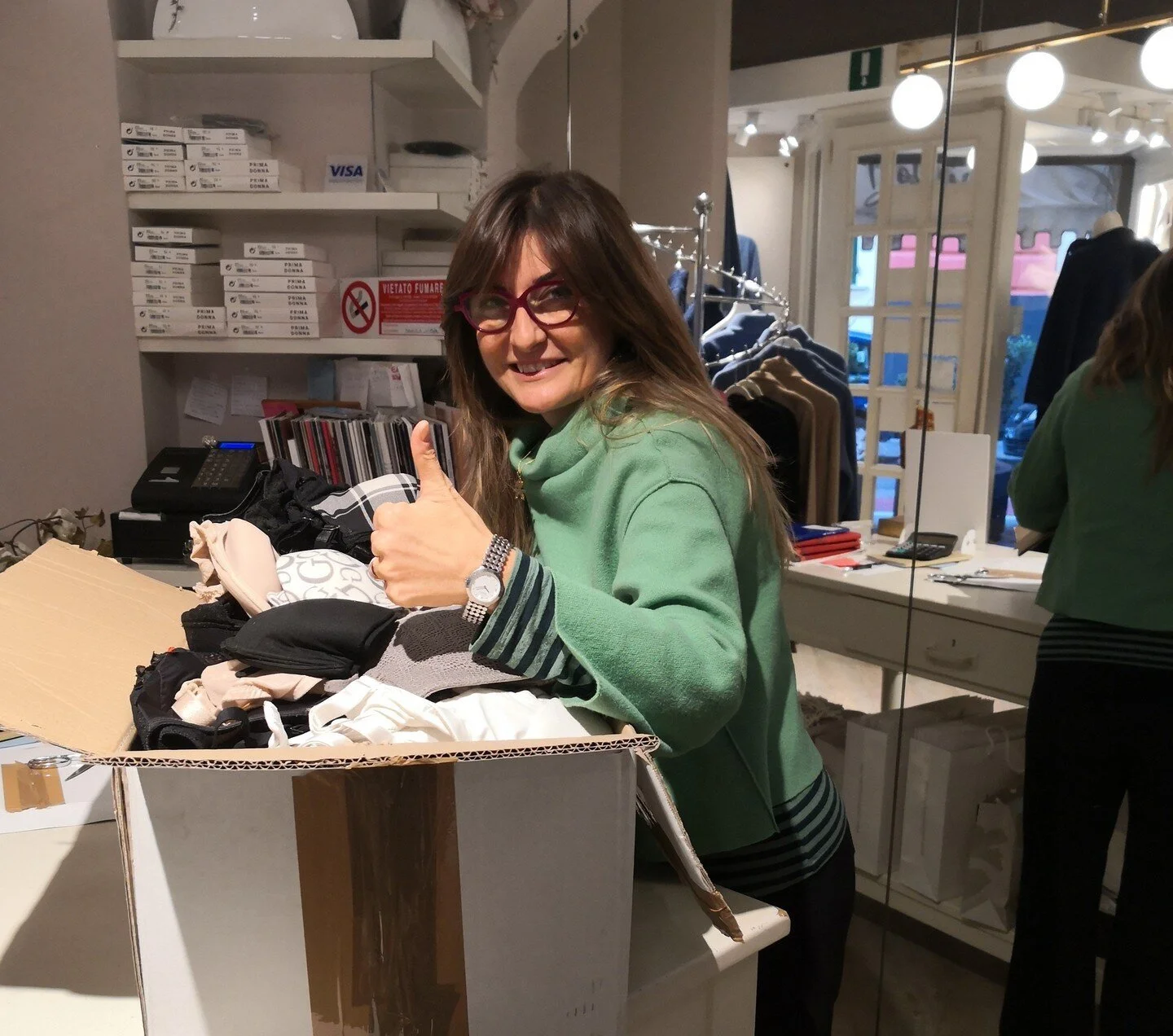 Grazie to our Recycling Ambassador, @bottino.corsetteria, way over in Italy! 🇮🇹♻️

👏 Manuela owns two historical lingerie boutiques in Genoa and recently joined our recycling community by sending us 107 bras. 

 🫶 Thank you, Manuela and Bottino C