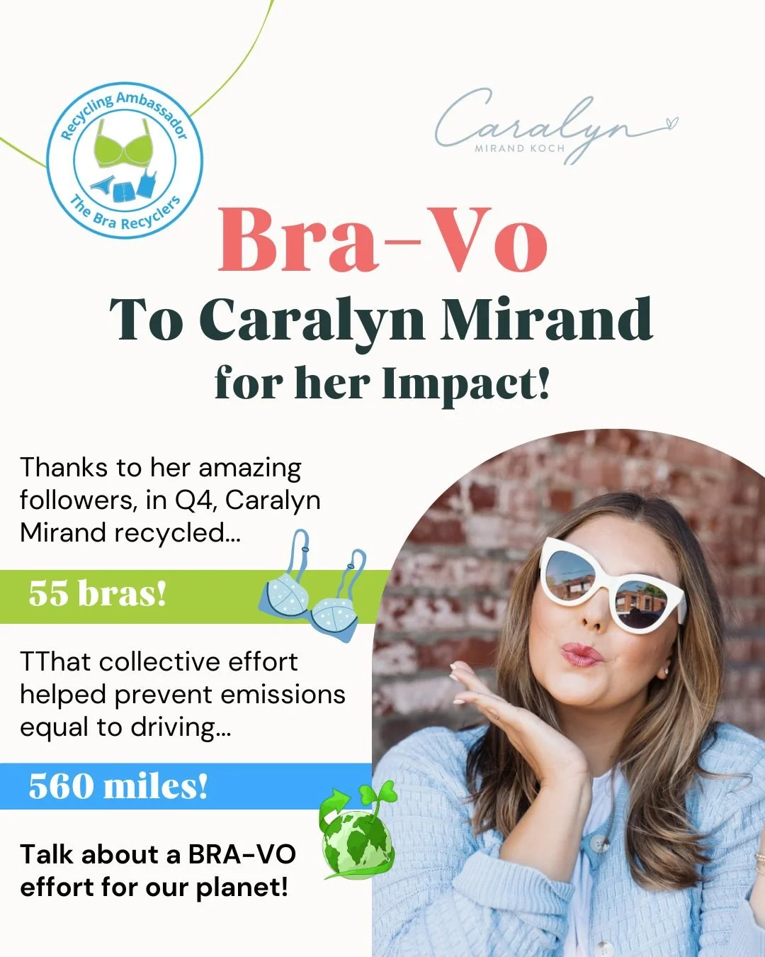 One of the things we value most about long-standing ambassadors is watching the consistency. 

The quiet commitment. The way their communities keep showing up year after year!

That&rsquo;s exactly why @caralynmirand continues to wow us.

In Q4, Cara
