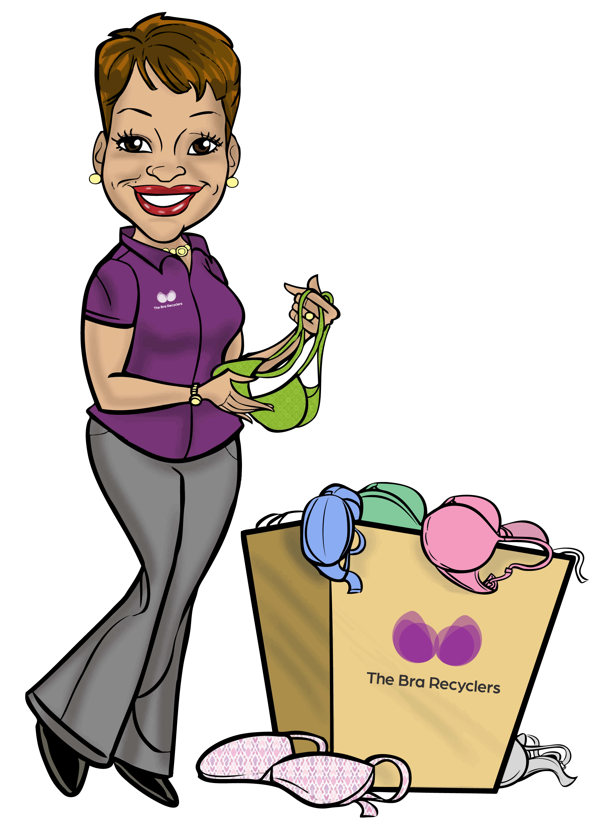 Elaine Birks-Mitchell Caricature