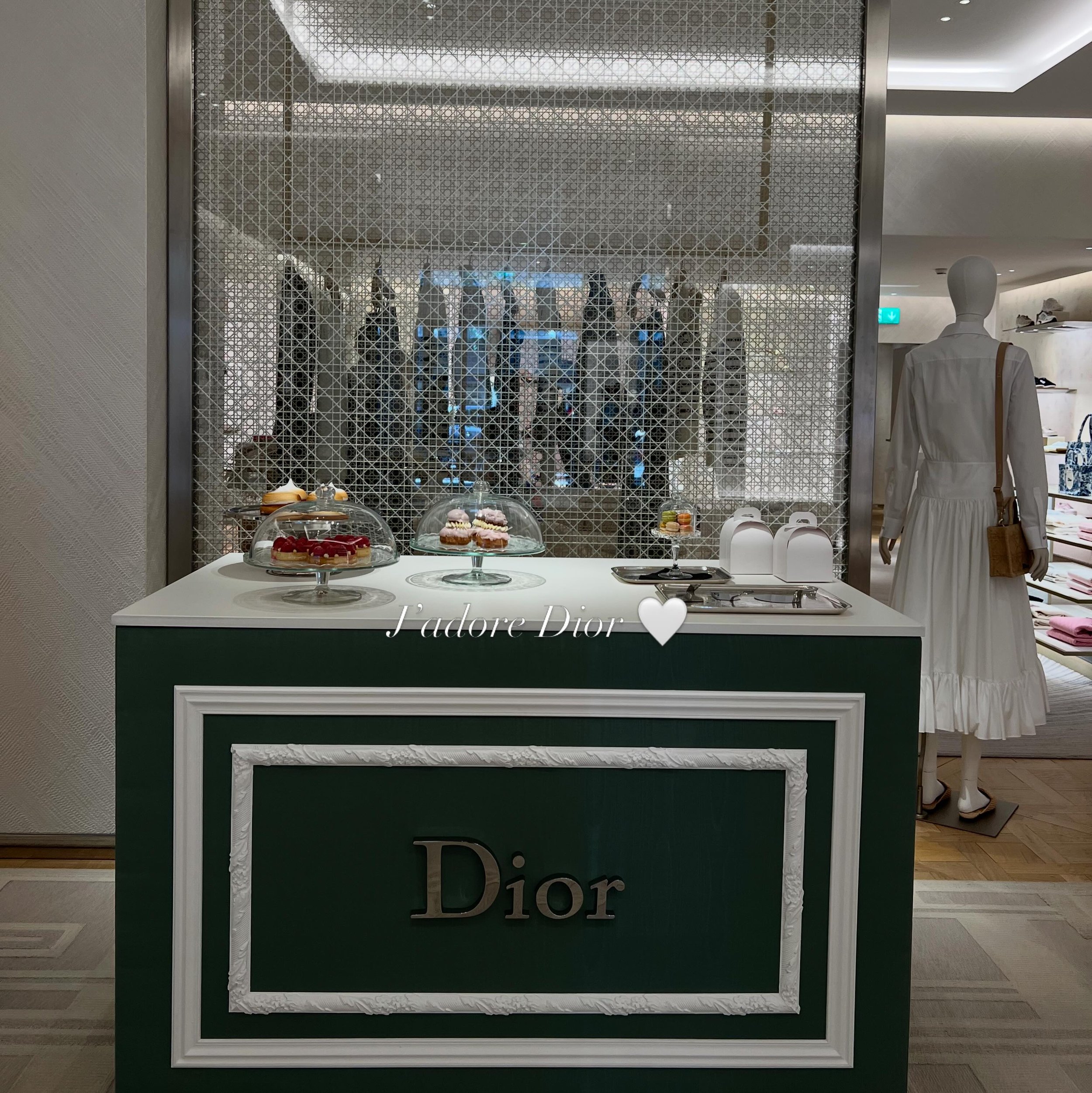 J&rsquo;adore Dior 🤍 

 New collection, new details - love everything about it 🎀 

#macaron #zurich #dior #fashion #lifestyle