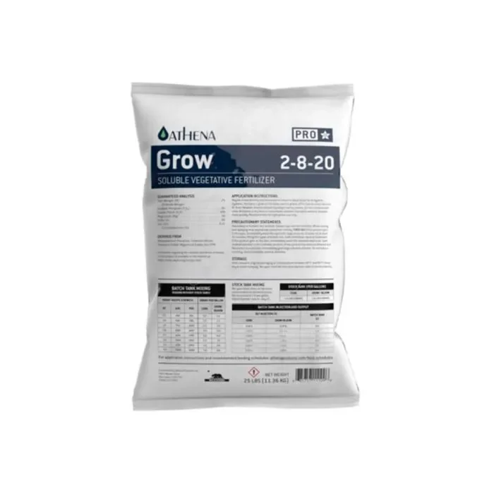 Athena Pro Line Grow Fertilizante de Crecimiento Soluble (11,36Kg)
