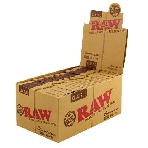 RAW Classic Connoisseur Kingsize Slim Skin Rolling Papers