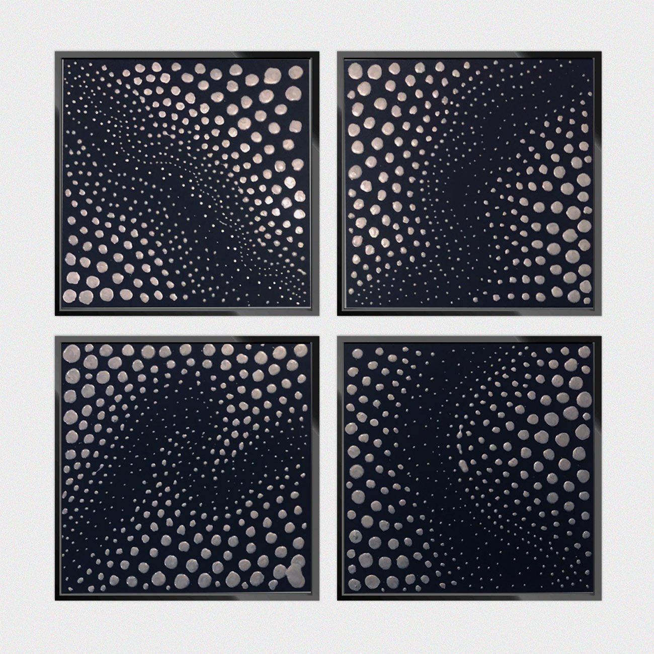 Silver Dots Polyptych