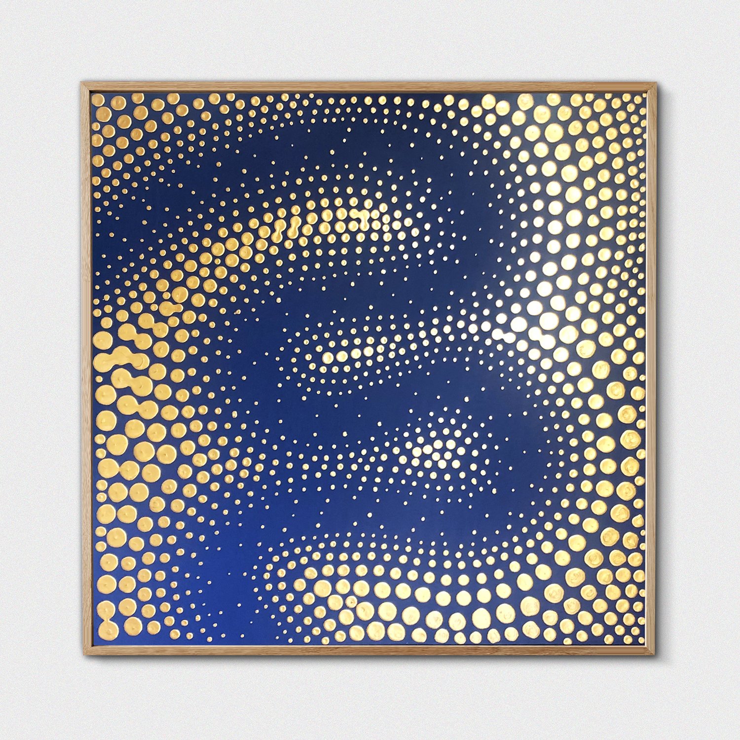 Gold Dots on Navy