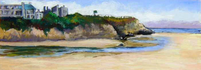 River Mouth Santa Cruz, 15x30”