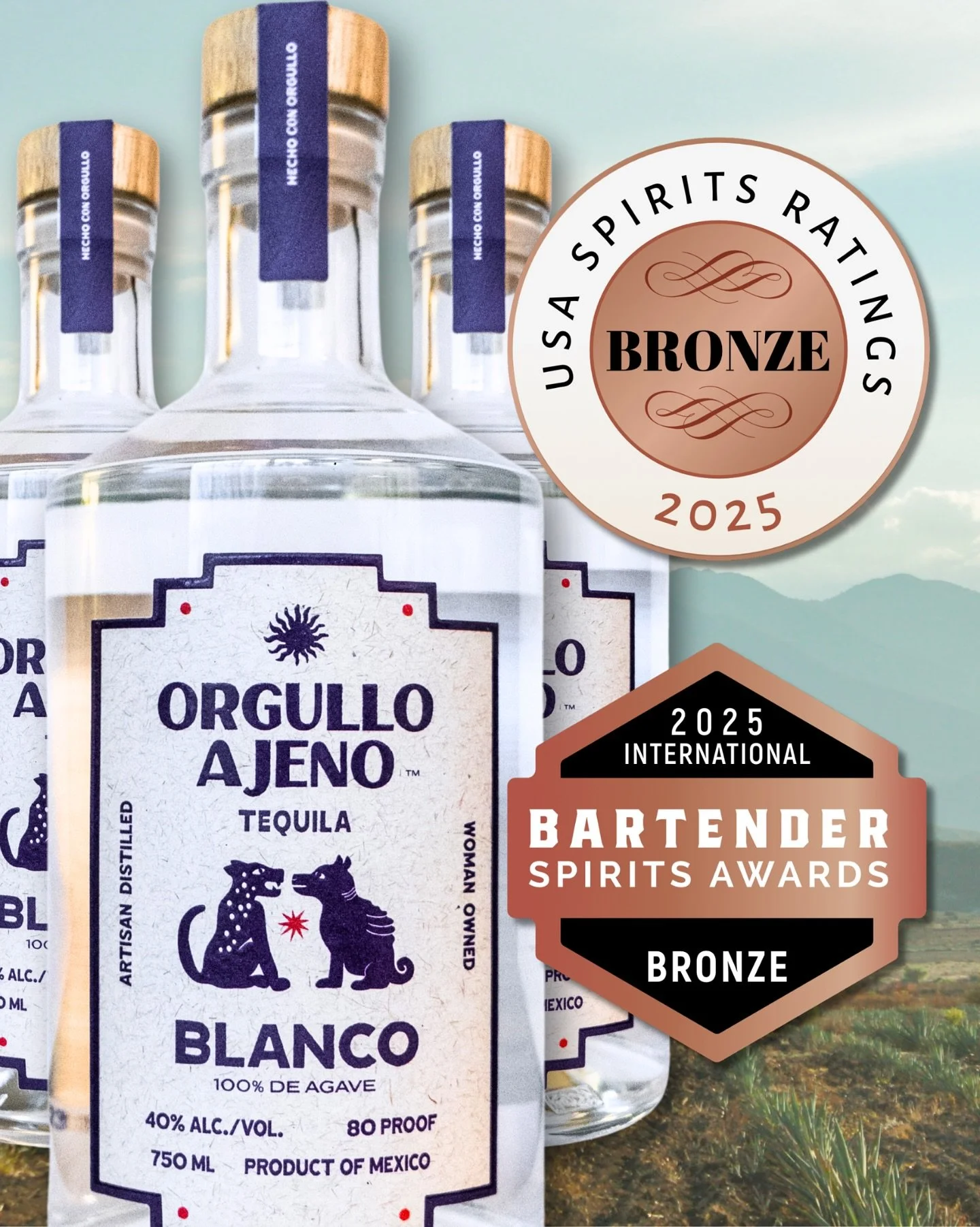 Double the bronze, double the celebration! 🥉🥳 Orgullo Ajeno just brought home two bronze medals from a recent tasting competition. We&rsquo;re beyond proud of this achievement and grateful for the recognition. This is just the beginning as we&rsquo