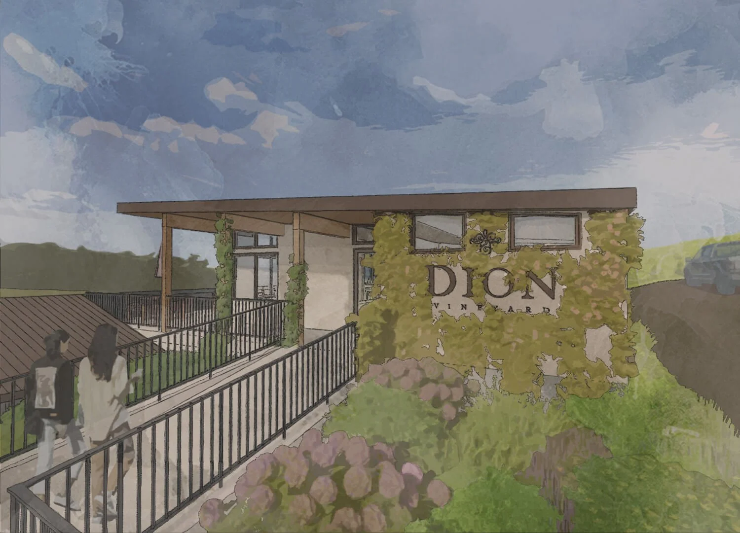 A render of Dion Vineyards.