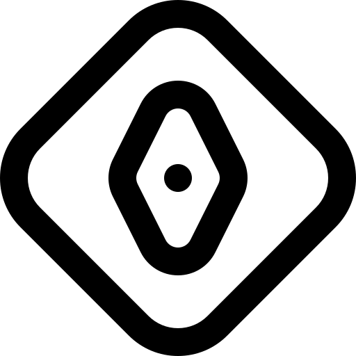 Silhouette of Santa Claus holding a gift bag and a candy cane.