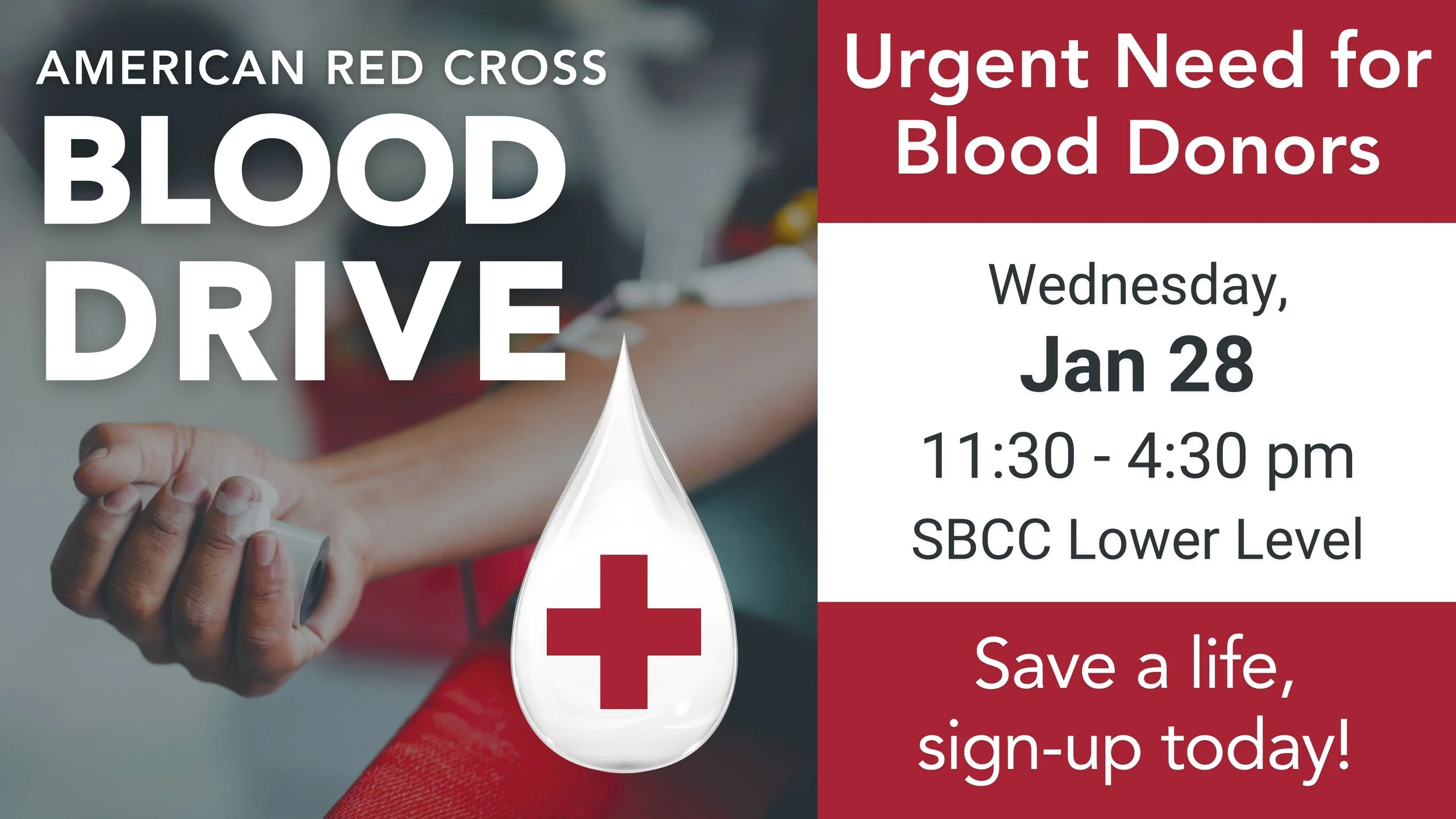 Blood Drive - Wed, Jan 28