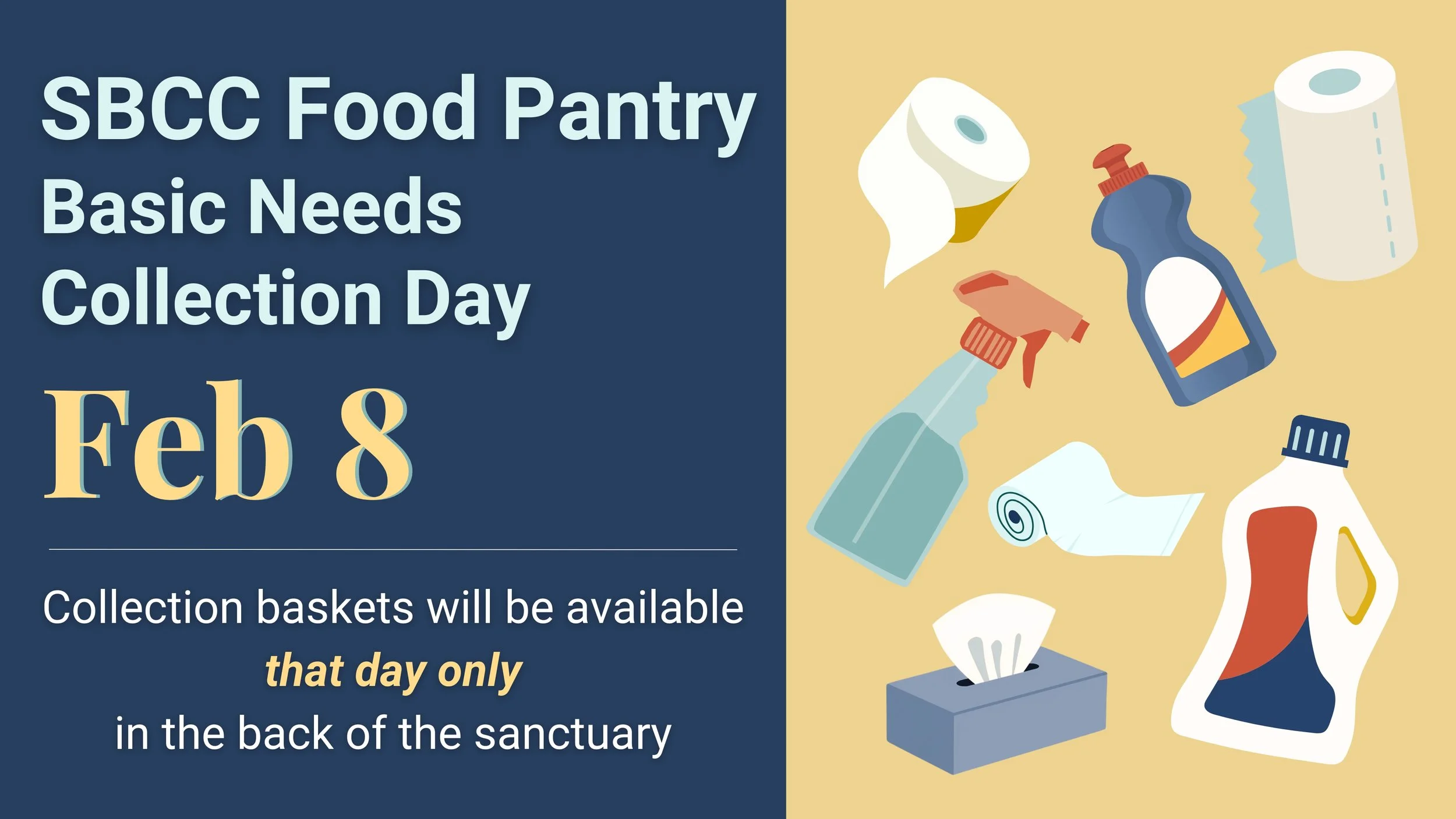 SBCC Food Pantry Basic Needs Collection Day - Feb 8