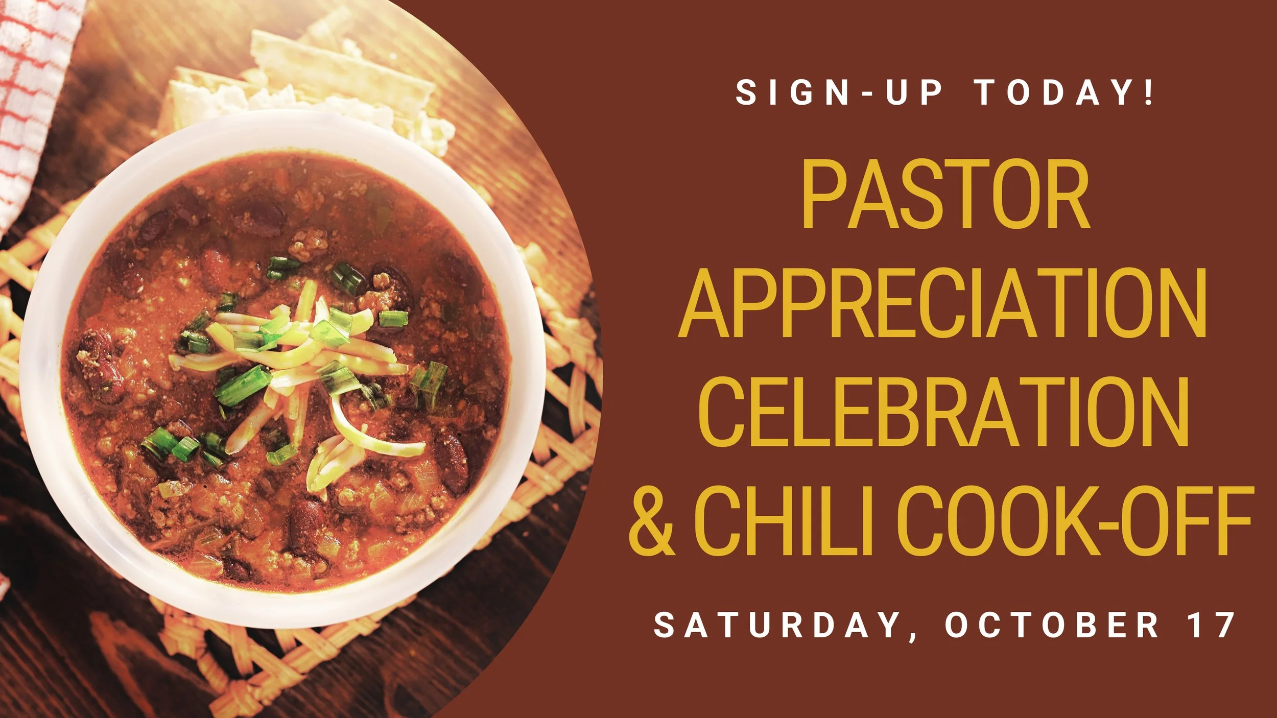 Pastor Appreciation Celebration &amp; Chili Cook-off