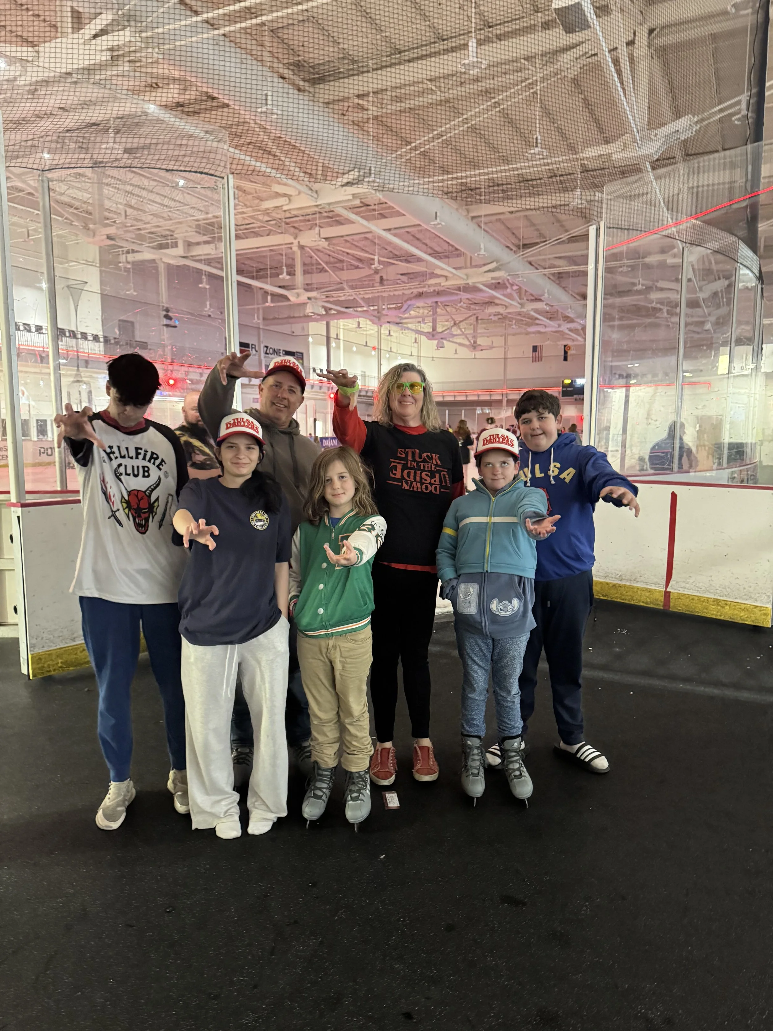 The cast came to visit us for our Stranger Things Skate!