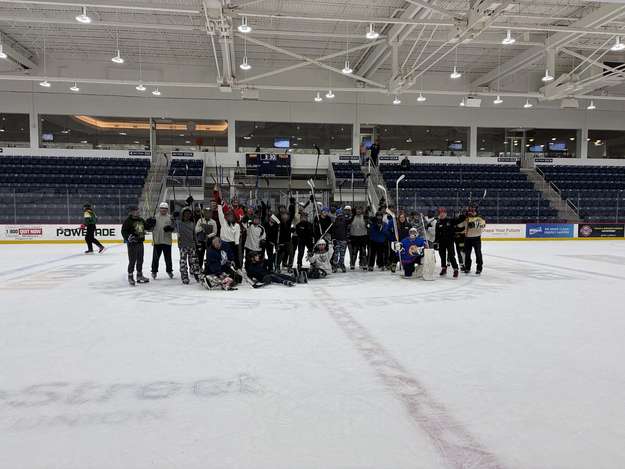 It is never to late to get involved with hockey! Adult Try Hockey for Free was a success!