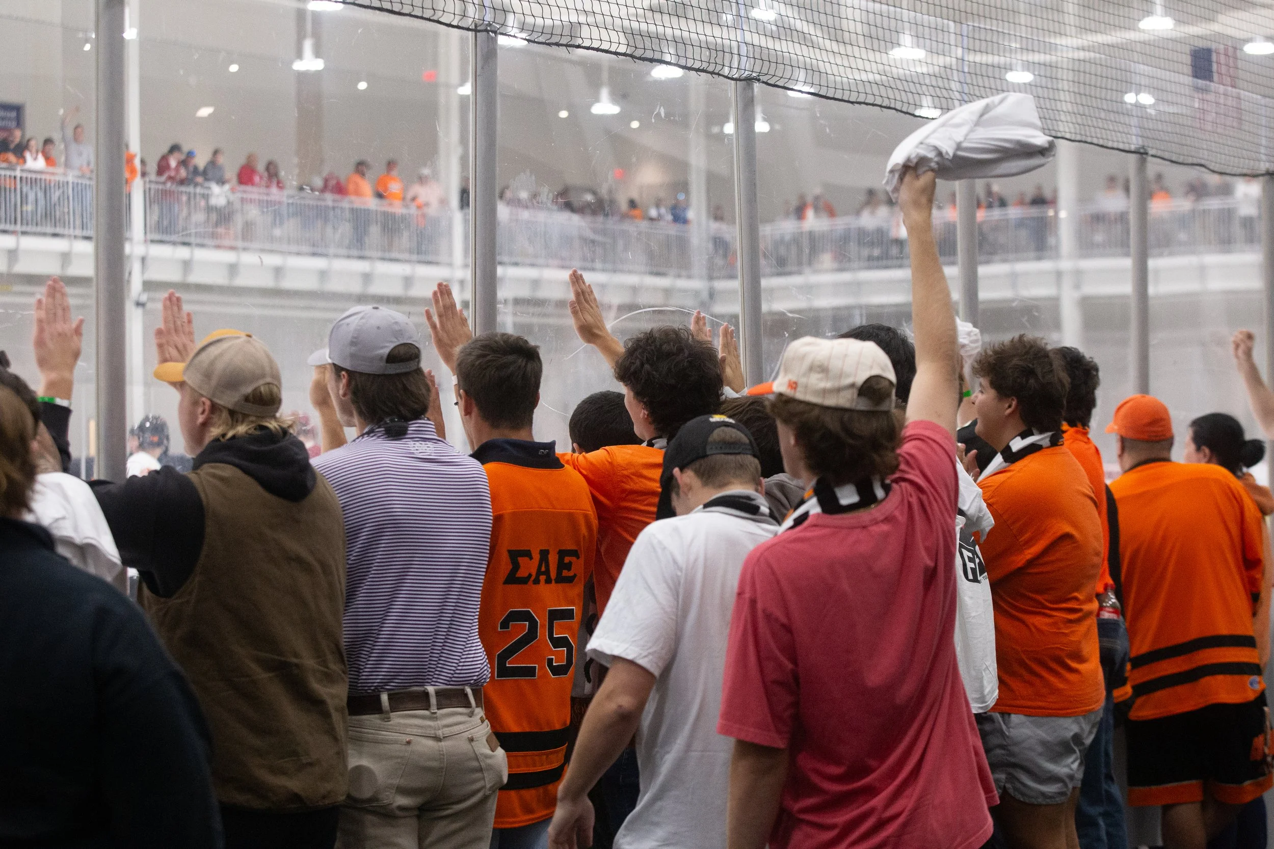 A crowd of over 500 OSU fans gathered to watch their team secure the win in overtime.