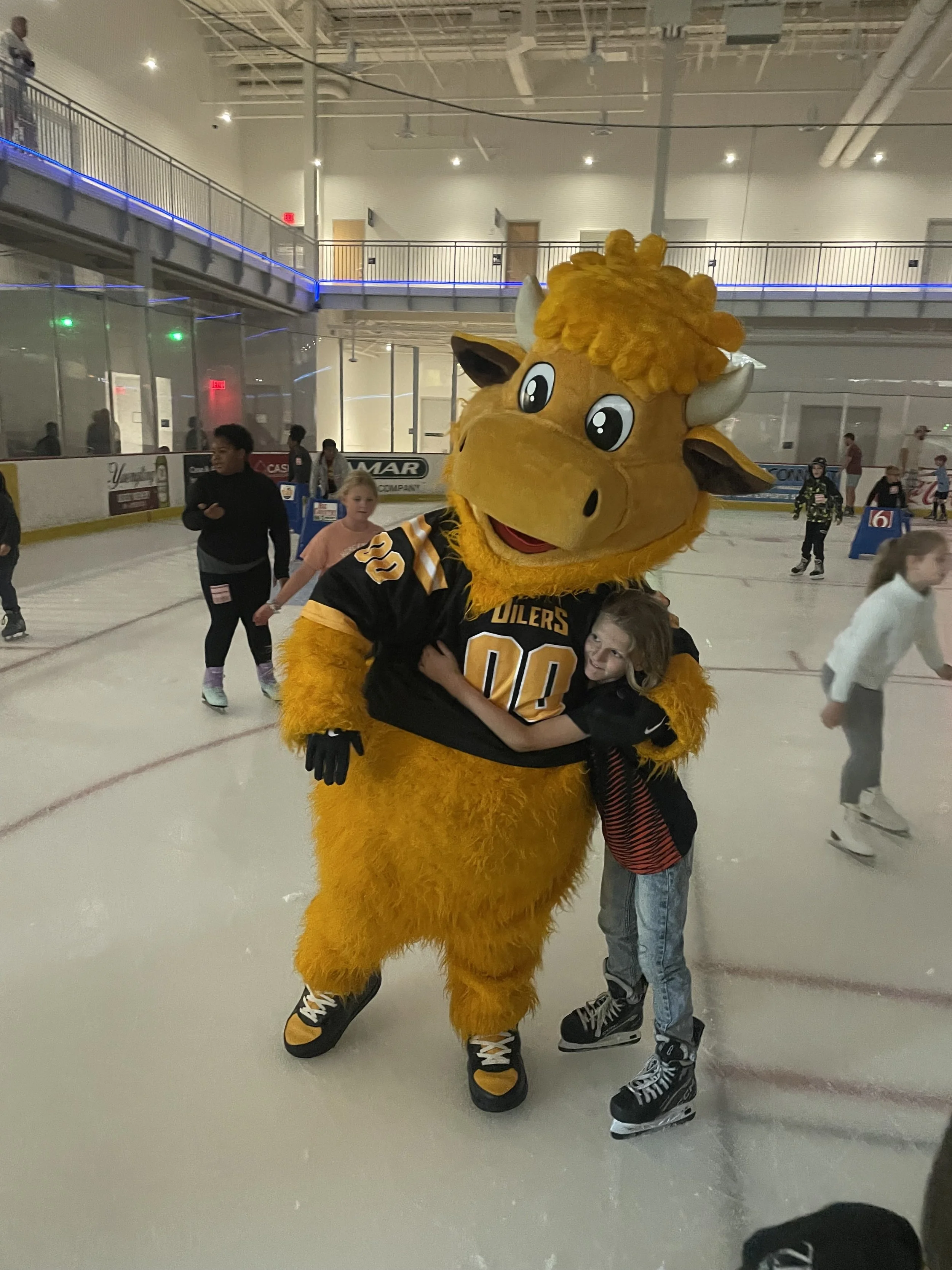Goldie also made an appearance at our Summer Bash! You never know who will be at the rink!